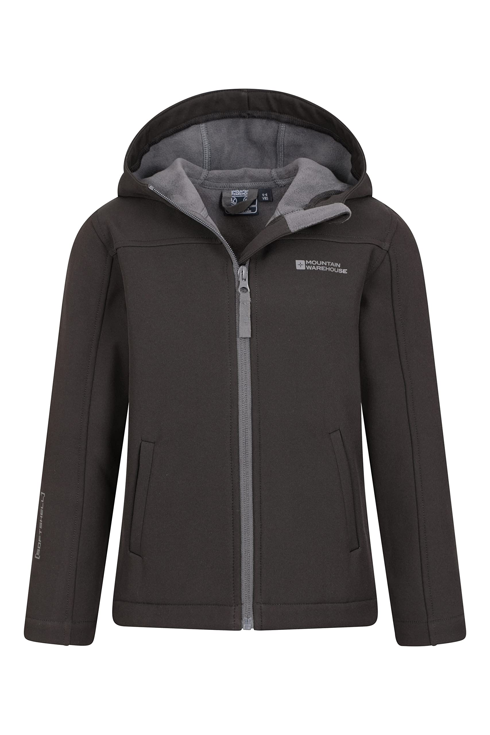 Mountain Warehouse Exodus Kids Softshell Jacket - Breathable, Wind & Water Resistant, Fleece Lined Coat, For Boys & Girls - Best For Sping Summer & Hiking — view 7