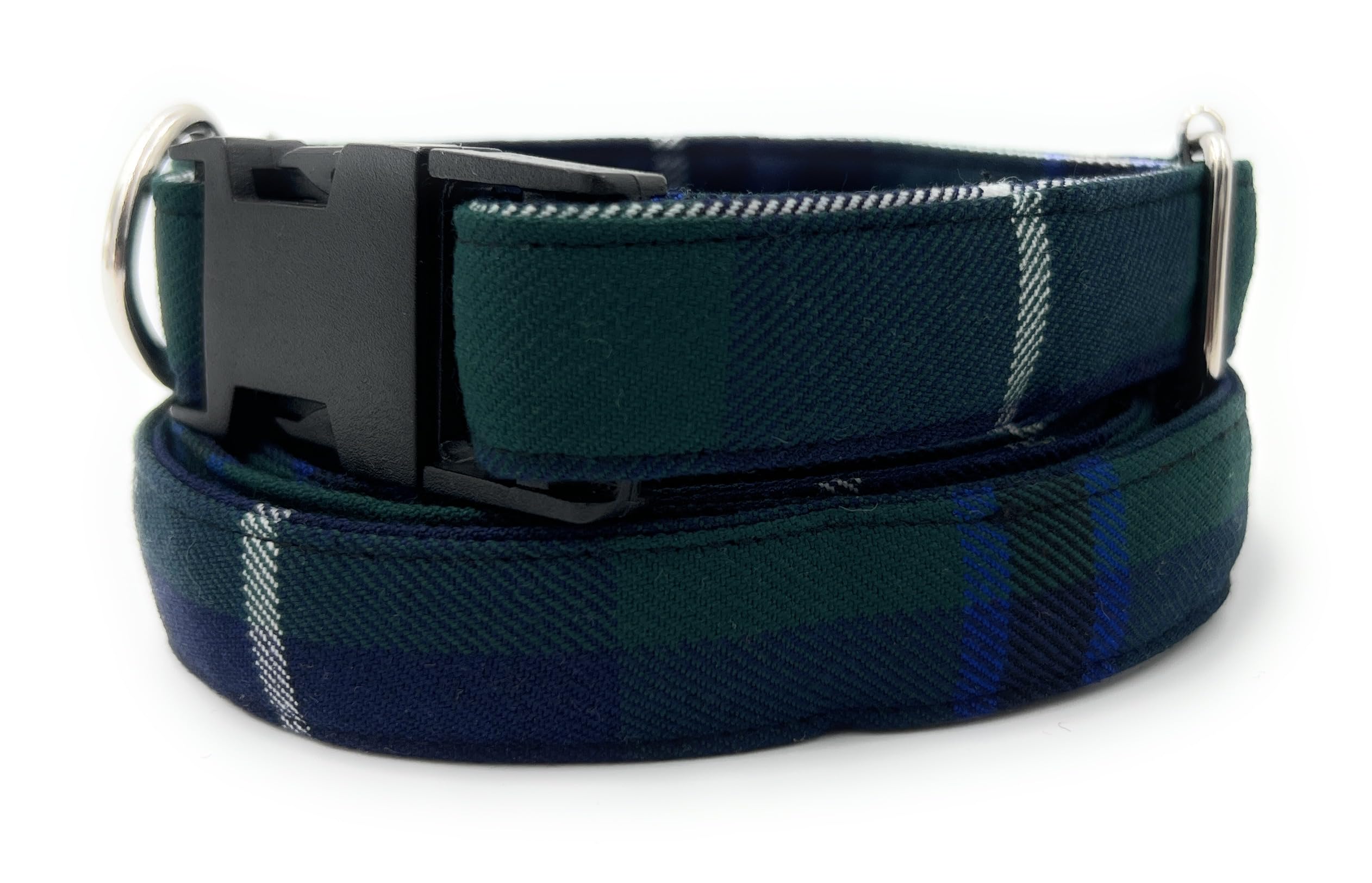 Handmade Tartan Dog Collar And Lead Set (M, Douglas)