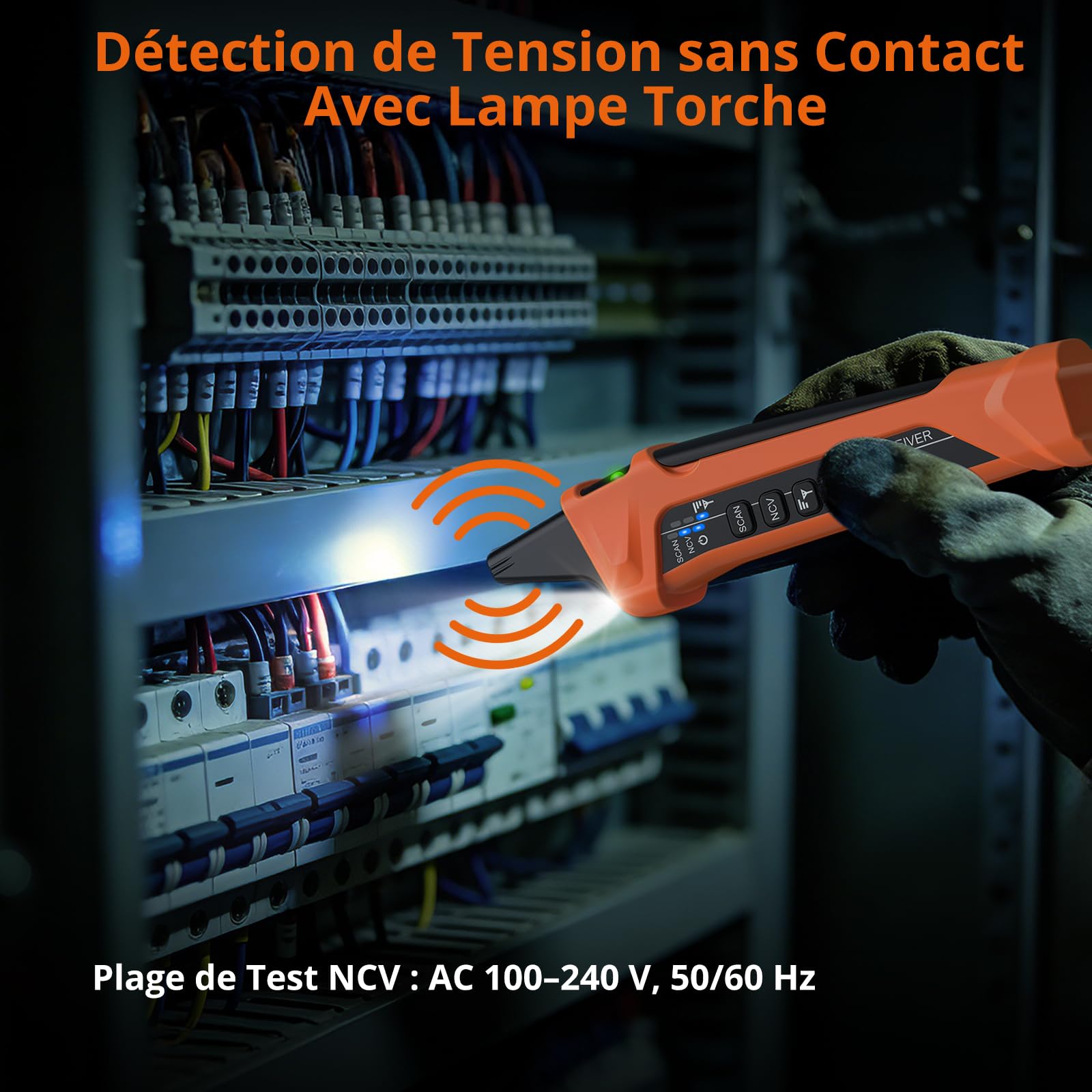 Proster Localisateur de Disjoncteur avec Testeur de Prise RCD - Détecteur de Circuit Electrique avec Écran LCD Couleur, NCV - Emetteur Récepteur pour Recherche de Disjoncteur, Maison, Bureau