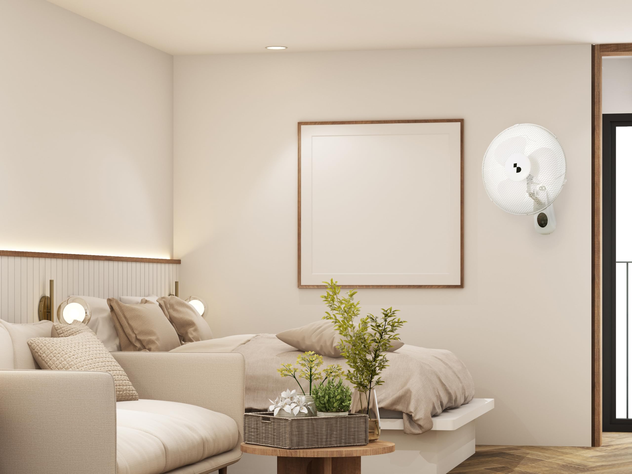 BEPER P206VEN600 Wandventilator mit Fernbedienung und Timer