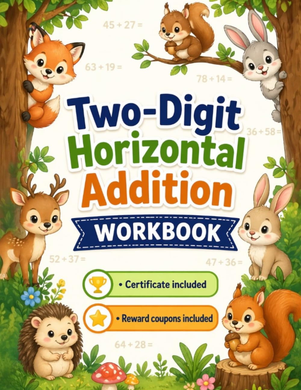 Two‑Digit Horizontal Addition Workbook: Strengthen Math Skills with Clear Left‑to‑Right Addition Practice