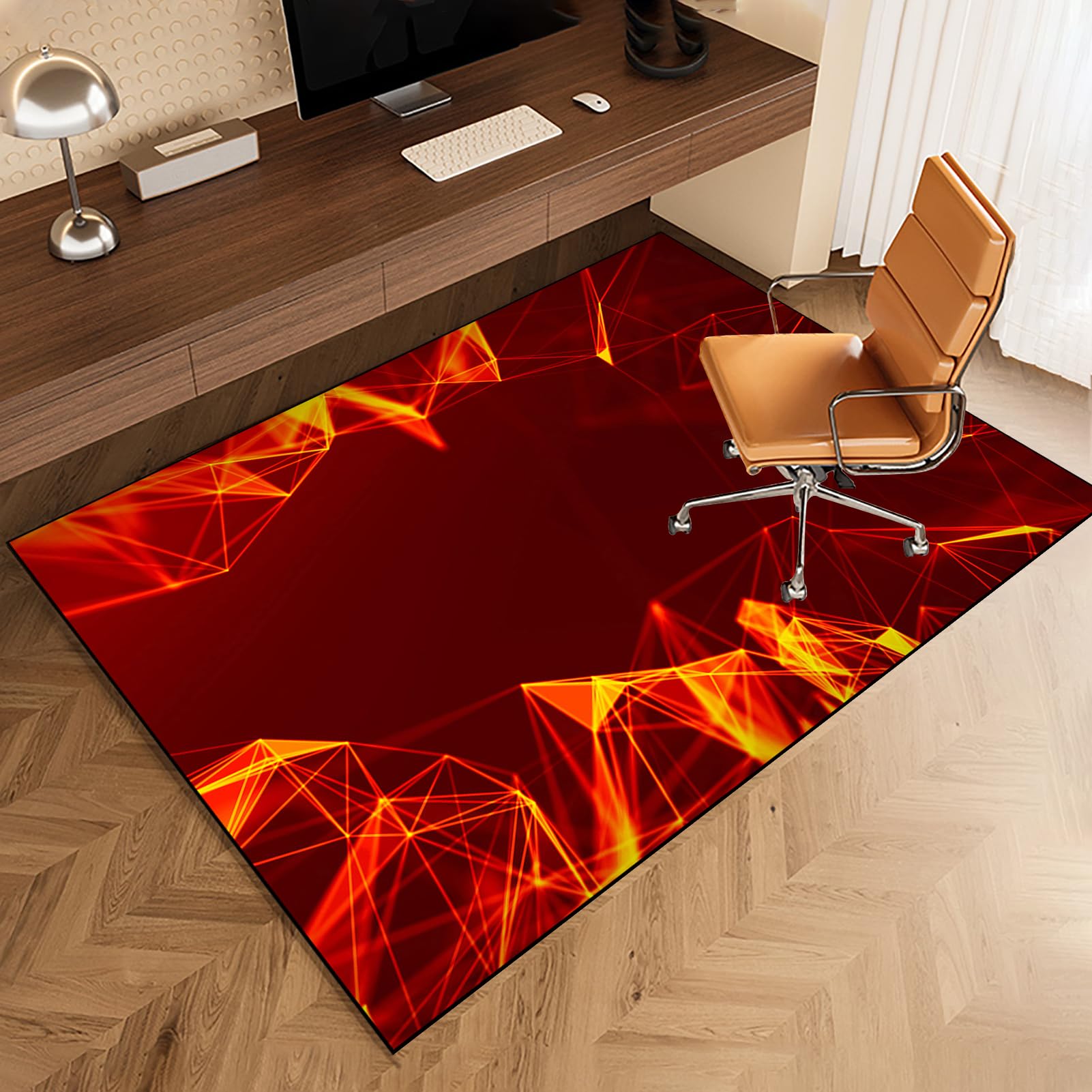 Tappeto Salvapavimento Antiscivolo Tappeto per Sedia Ufficio Tappeto Gaming Pavimento Tappeto per Sedia con Ruote Tappetino per Sedia da Scrivania Tappetino Protettivo per Pavimenti Duri 80 x 120 cm