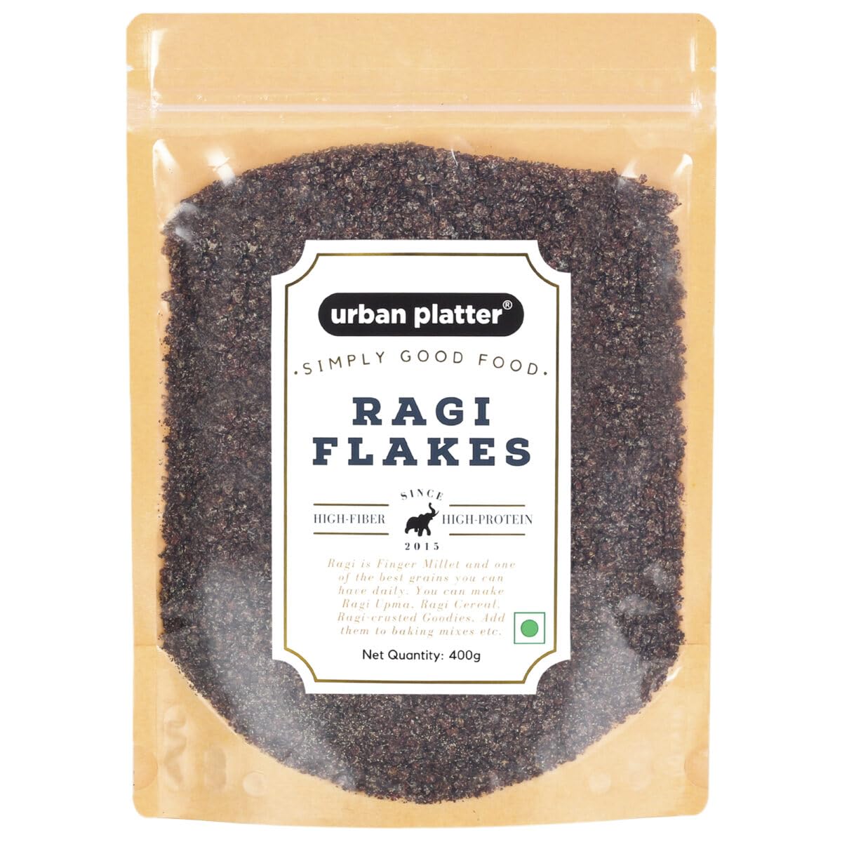 Urban Platter Finger Millet Flakes (Ragi Poha, Nachani), 400 grams (B07MPRJM8G) Amazon Price History, Amazon Price Tracker