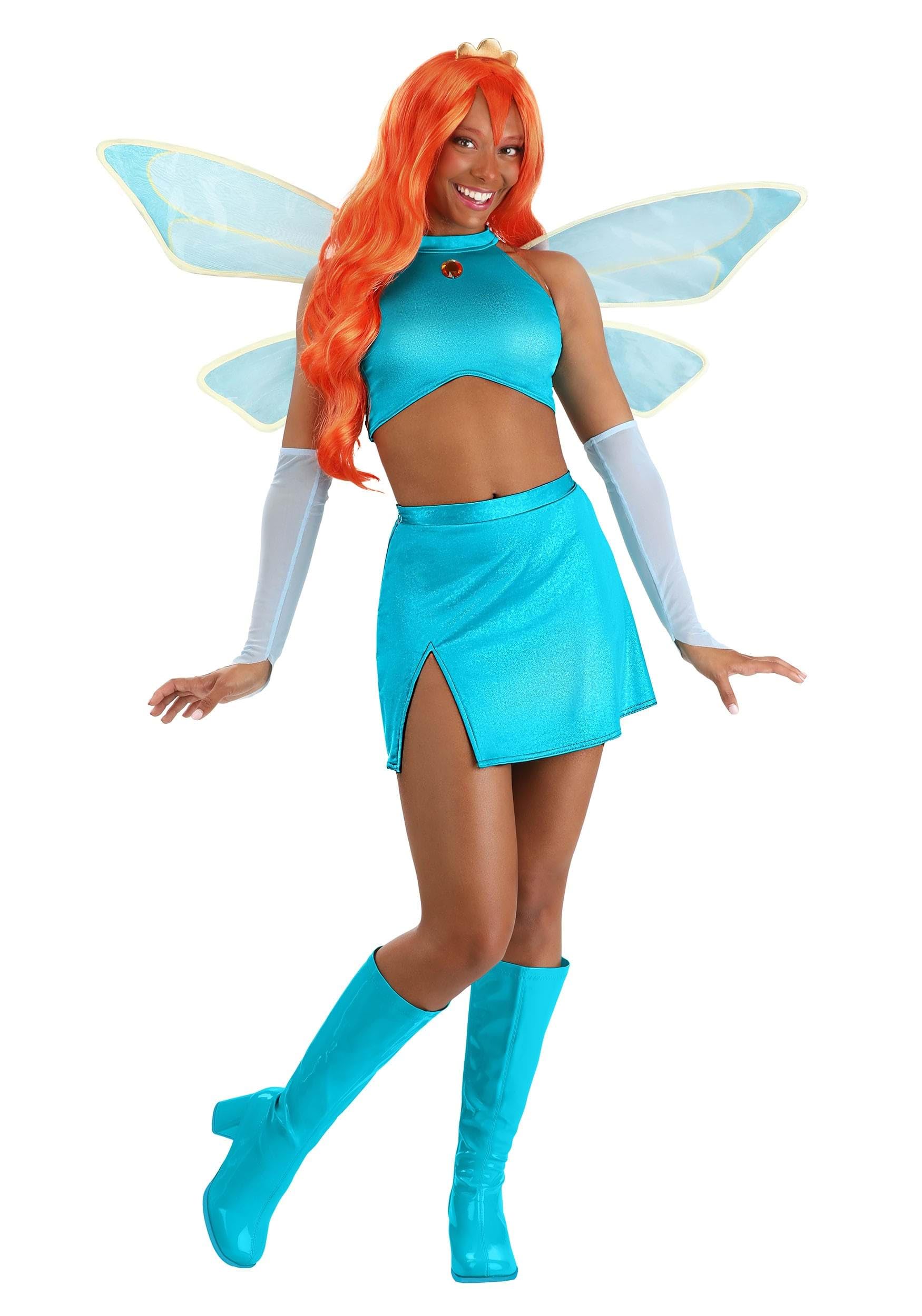Cosplay Winx Costume Adulto Flora Bloom Vestiti Vestito Flora Winx
