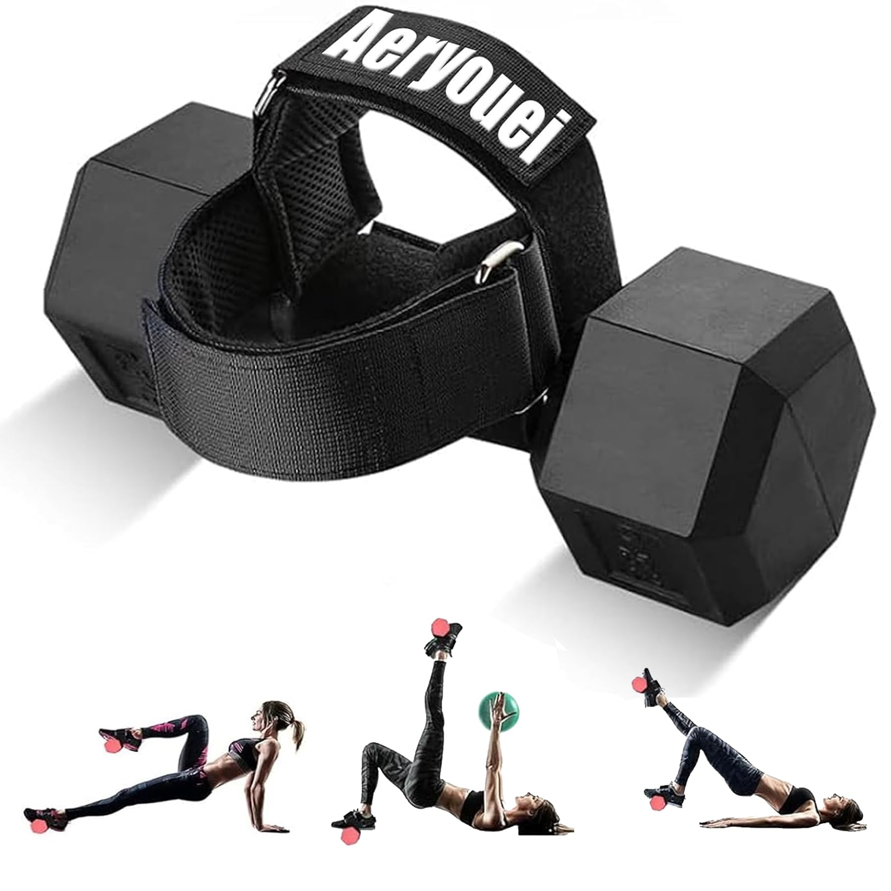 Dumbbell Foot Attachment, Tibialis Trainer, Adjustable Ankle Weights, Leg Workouts at Home for Hip Flexors,Ankle Straps for Weight Lifting,Shin Splint,Hamstring Curls,Leg extensions,Home Gym Equipment