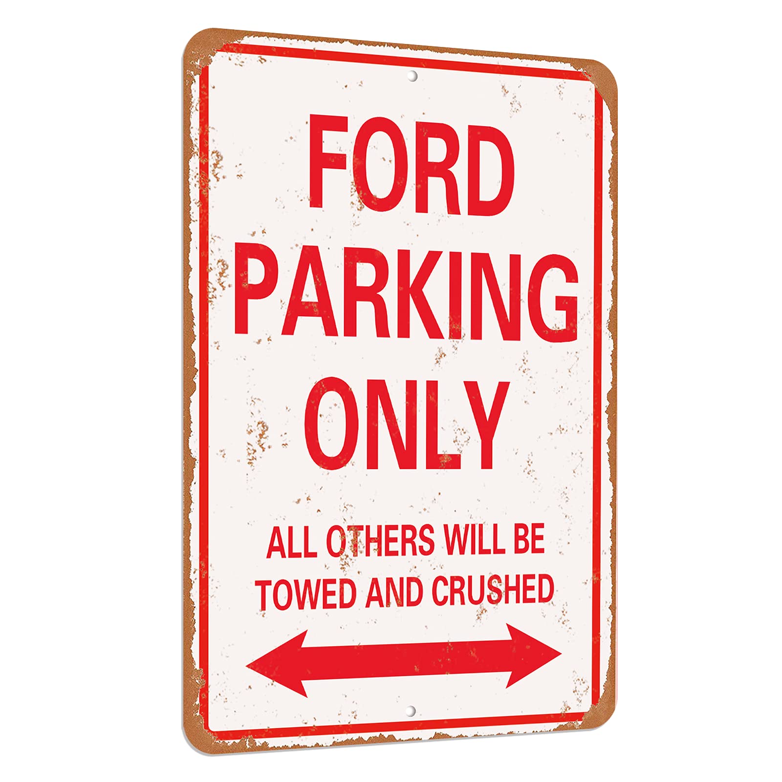 Plaque en aluminium Parking Only pour stopper le stationnement gênant devant votre entrée