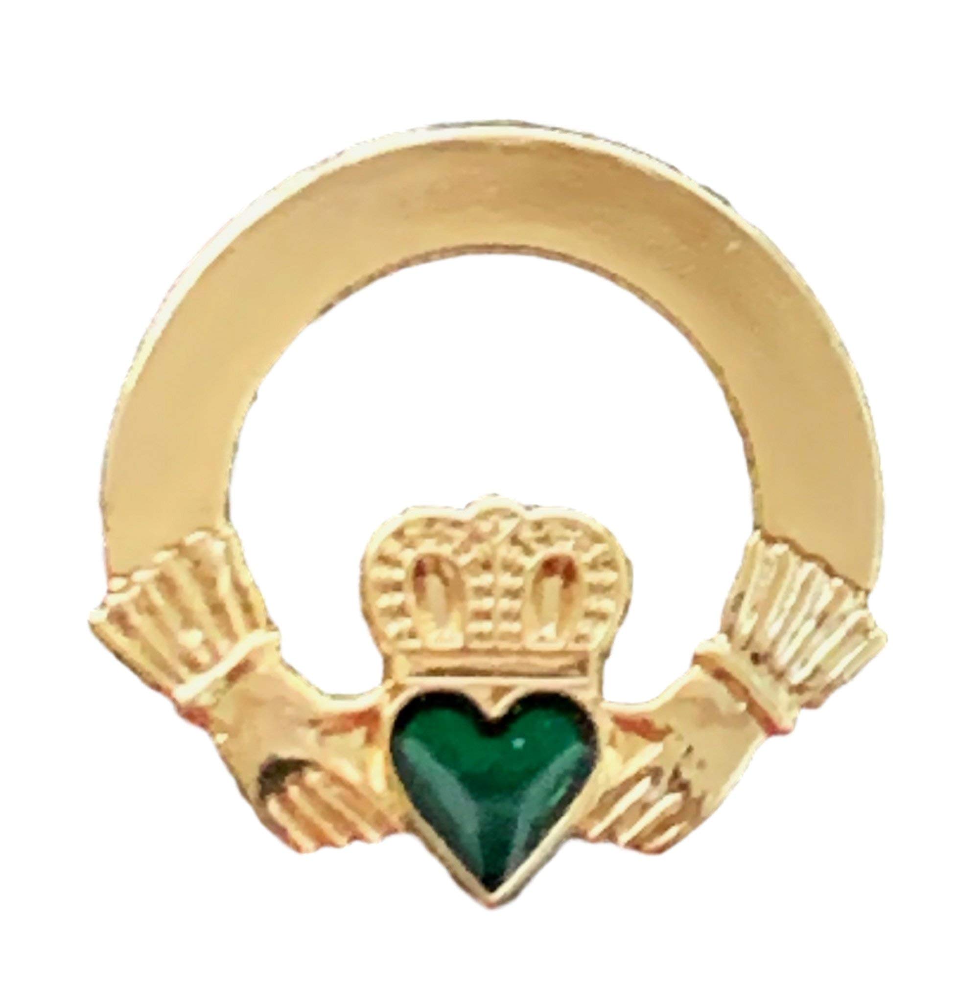 Ireland Badge Claddagh (Gilt) Enamel Lapel Pin Badge T1062