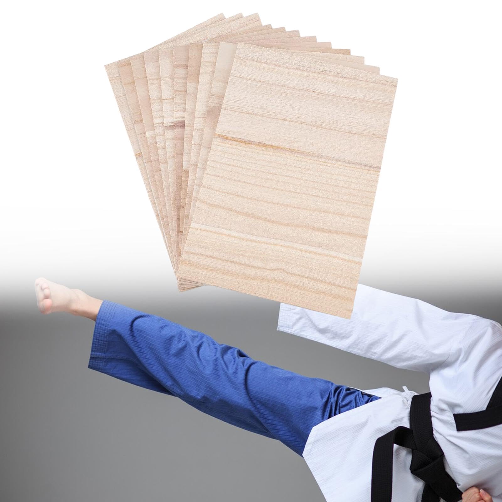 Planche de Rupture de Bois, Planche de Taekwondo, équipement d'entraînement au poinçonnage du Bois, Pratique Facile à casser, 10 pièces
