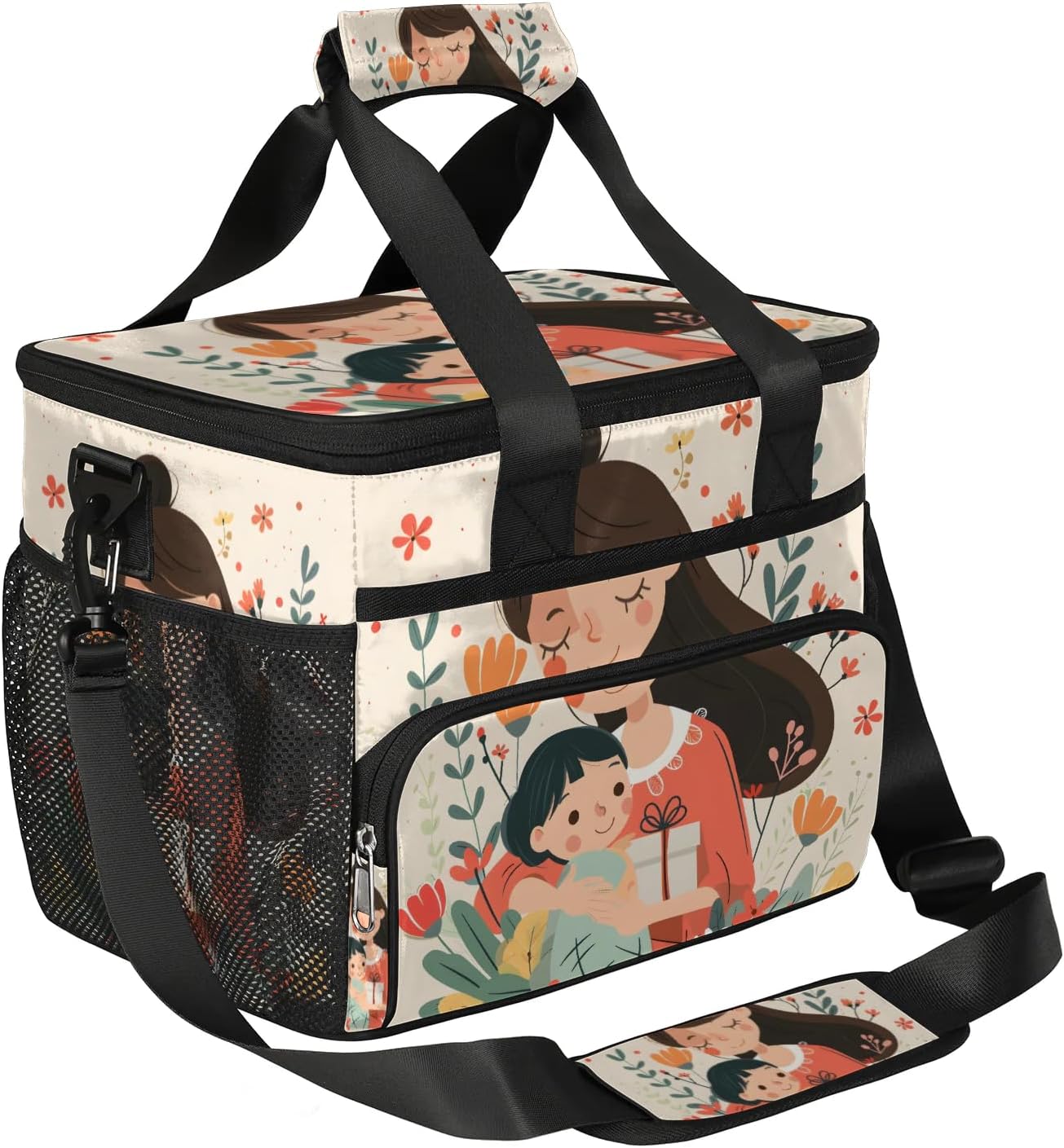 Festivals Mother's Day Insulated Picnic Backpack Lunch Box for Women Men Picnic Basket Tote Lunch Bag Picnic Bag Portable Lunch Bags for Picnic, Beach, Work, Trip,Office, Camp