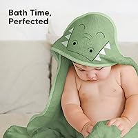 Vista 9 de KeaBabies Toalla de bebé con capucha para recién nacido, viscosa derivada de bambú, toallas de baño grandes con capucha para niños, niñas, niños