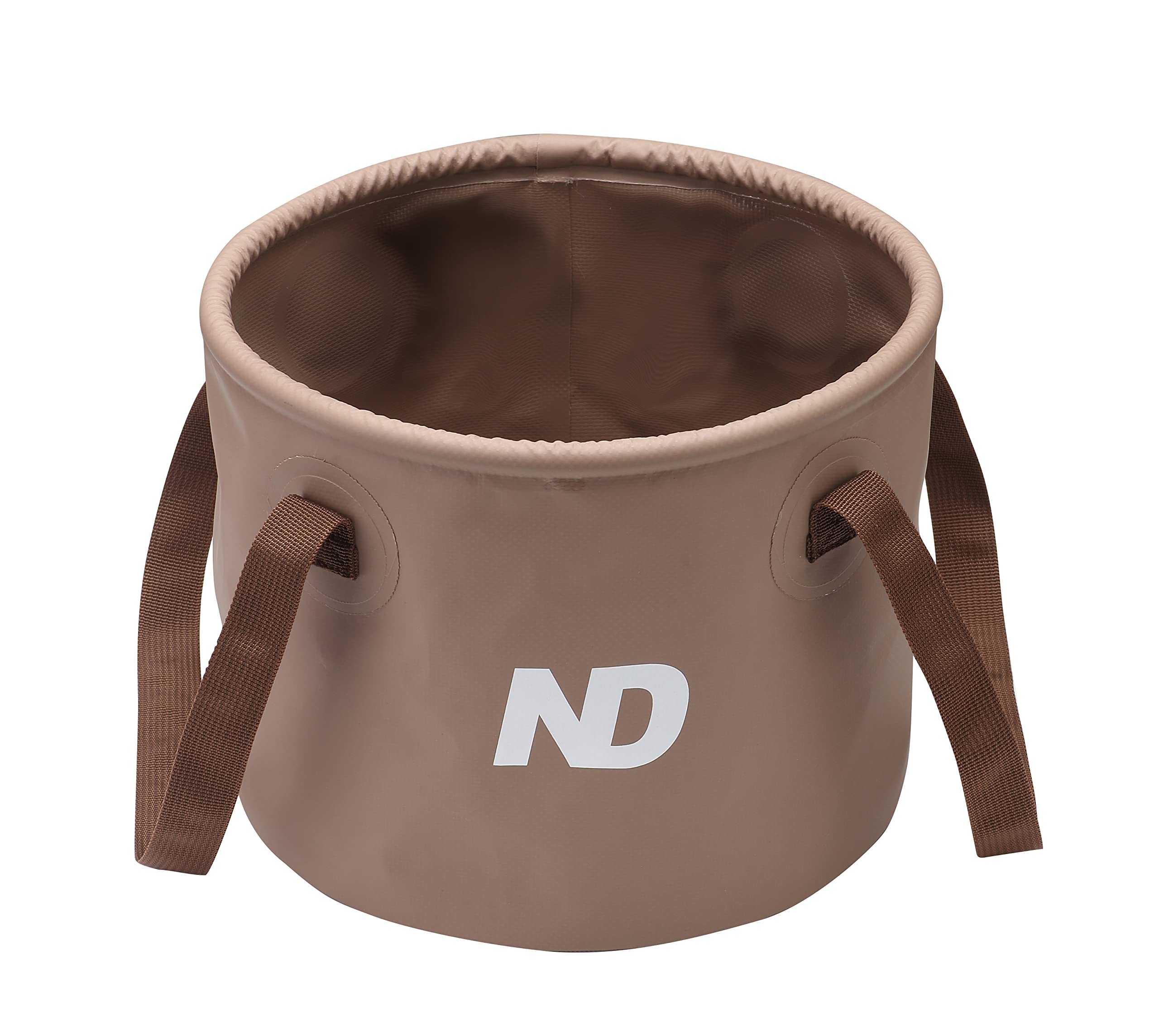 ND Tackle Seau De Pêche Pliable 10L – PVC Soudé, Deux Poignées, Compact