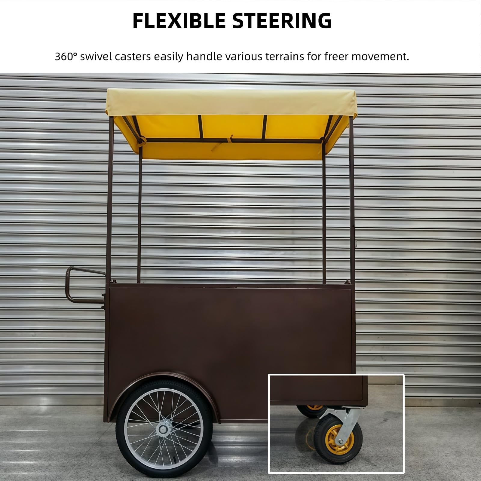 Carrello multifunzionale di vendita dell'alimento con progettazione personalizzabile per la stalla del mercato e gli eventi all'aperto