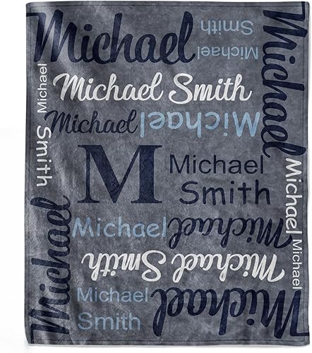 Mantas de bebé personalizadas para niños, manta personalizada con nombre, manta de franela para niños pequeños, regalos personalizados para niños,