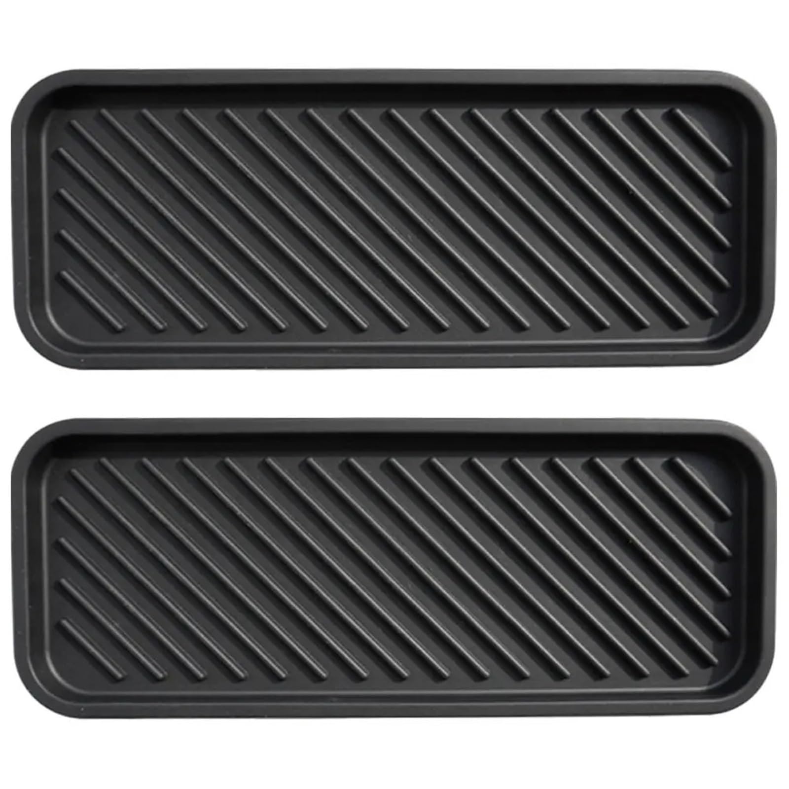 Silicone Bathroom Tray 2Pcs Multipurpose Silicone Storage Tray