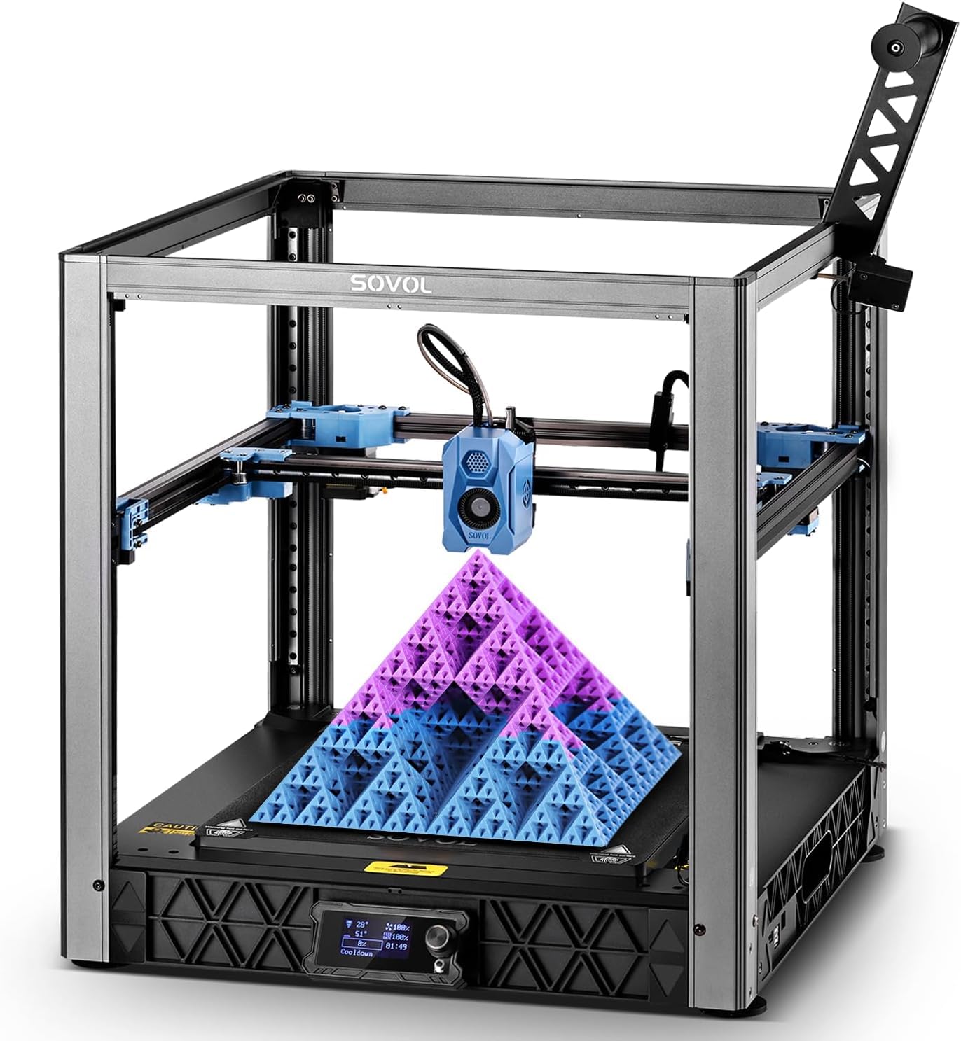 Sovol SV08 Core XY - Voron 2.4 Open Source Stampante 3D con fotocamera, 700 mm/s stampa ad alta velocità, 4 motori a Z indipendenti, controllo remoto, dimensioni di stampa 350 x 350 x 345 mm