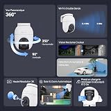 EZVIZ C8c 5MP (2 Pack) Wifi Outdoor Cameras Wired, 360° Pan Tilt, CCTV Camera Support 512GB SD No Monthly Fee, Human/Vehicle Detection, 3K Colour Night Vision, 2.4/5GHz Dual-Band Wi-Fi 6 (C8c 5MP) - 2