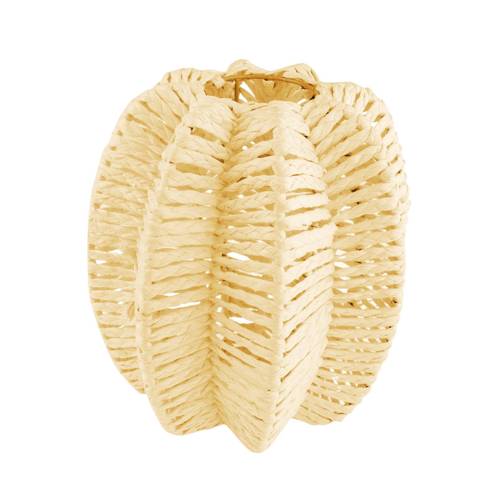 Lixsazse Light Woven Lamp Shades Ceiling Fixture Cover Irregular Offers Unique Visual Appeal In Living Areas Enjoyment Floor Lamp Chandelier Dining Room