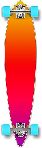 Miniatura 7 de Yocaher Gráfico completo Pintail Skateboards Longboard wBlack Widow Premium 80A Grip Tape Aluminio Camión ABEC7 Rodamiento 2.756in Ruedas de