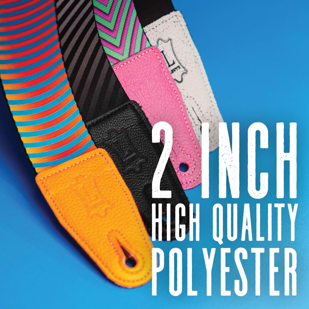 Levy's Leathers Illusion Series MP2OI-002 Polyester Guitar Strap Width 5 cm Robot Design, 35.25” to 60.5” - Image 4