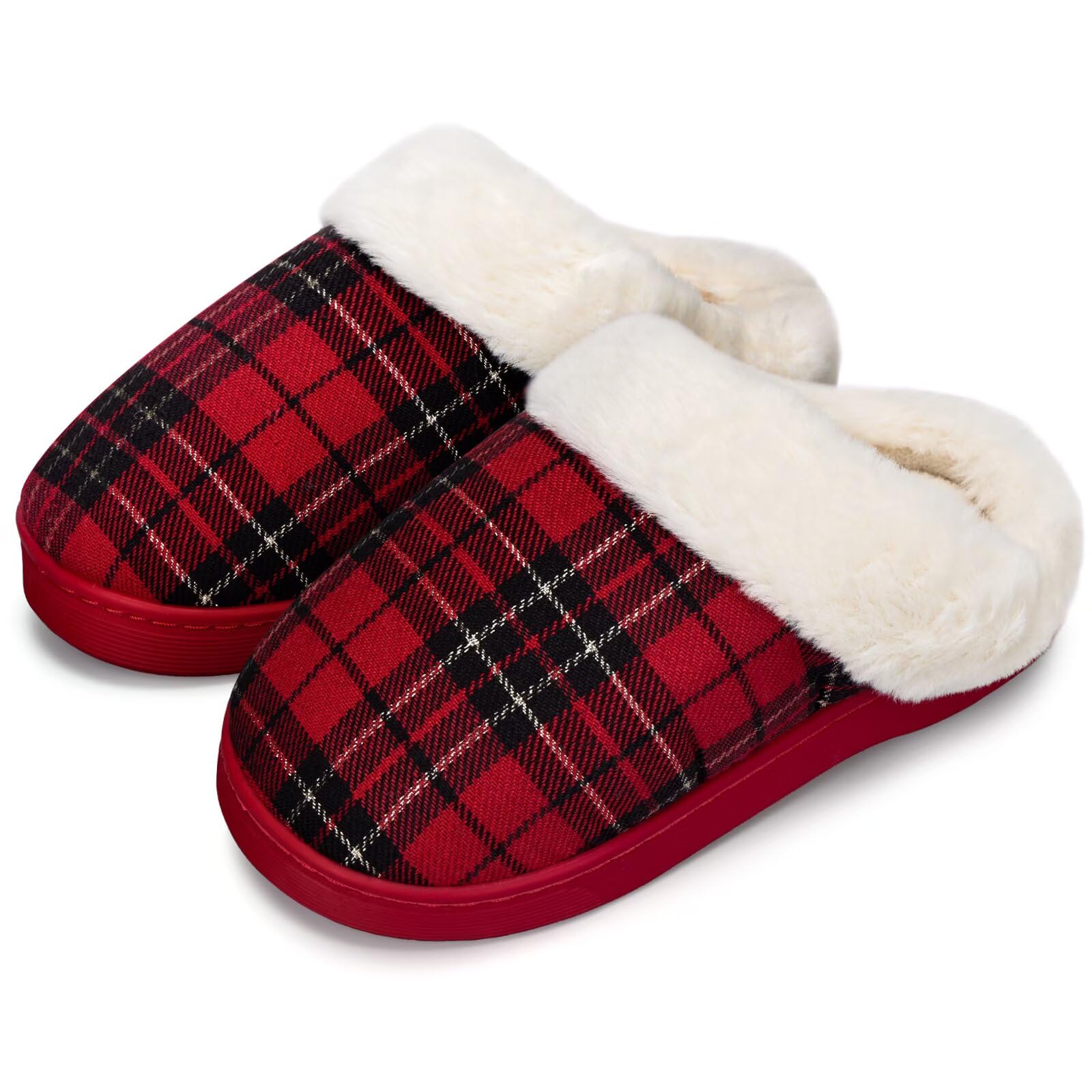 WateLves Girls Slippers Toddler Kids Plush Sequin Slip On Slippers Memory Foam Warm House Shoes for Indoor Outdoor