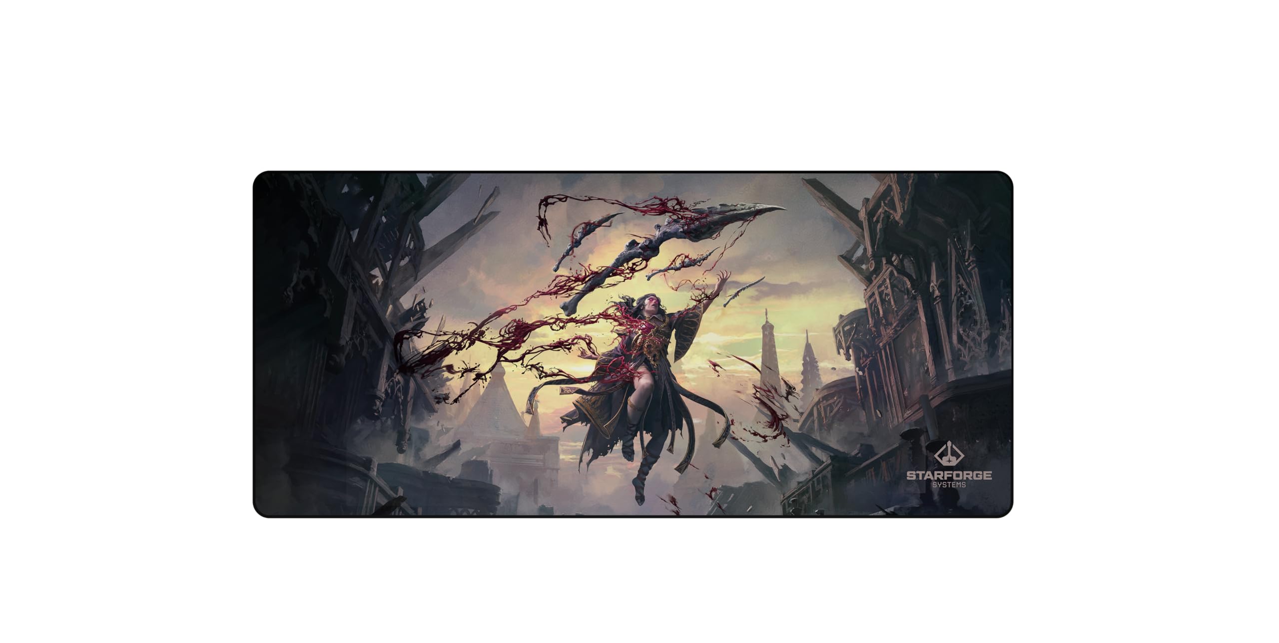 Starforge - Blood Mage - Path of Exile 2 Gaming Desk Mat β Large Extended Mouse & Keyboard Pad