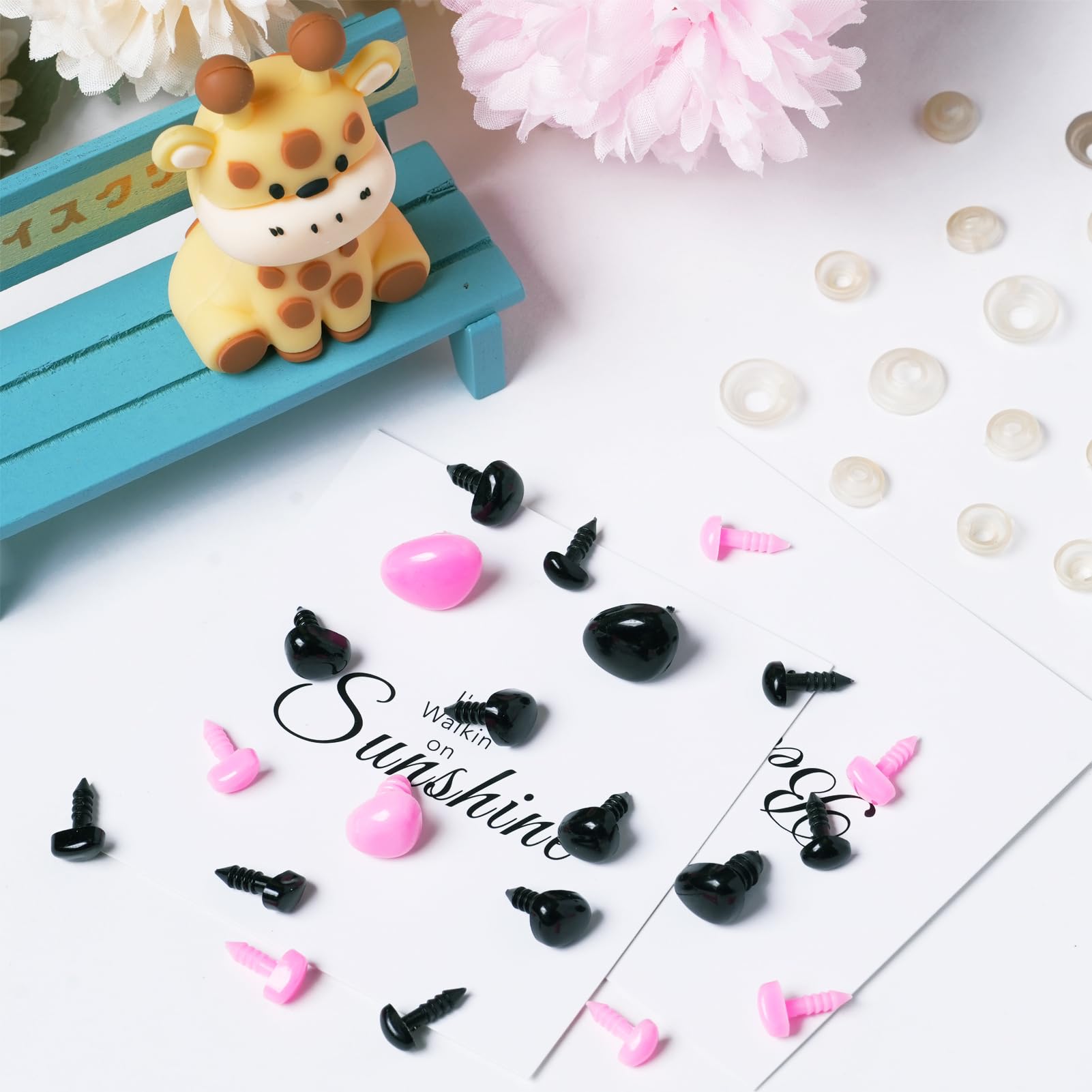 Amazon.com: Zhbrchz 280pcs Plastic Safety Noses 5 Sizes with