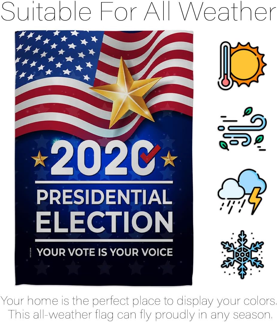 Biden Harris Flag Vote President 2020 House Flag Patriotic Democrat Republican Tea Party United State American Election Decoration Banner Small Garden Yard Gift Double-Sided, Made in USA