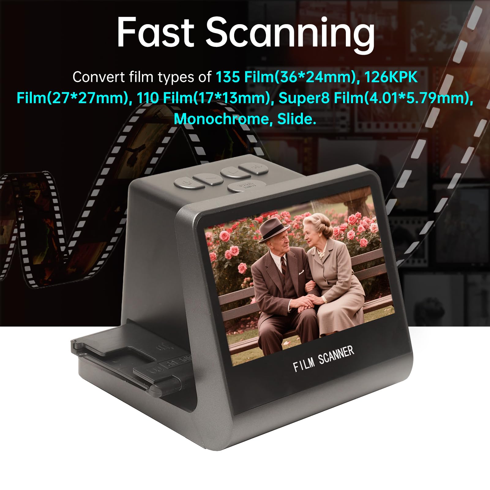 Amazon.com: Jectse Film and Slide Scanner, 14MP Digital 135 126