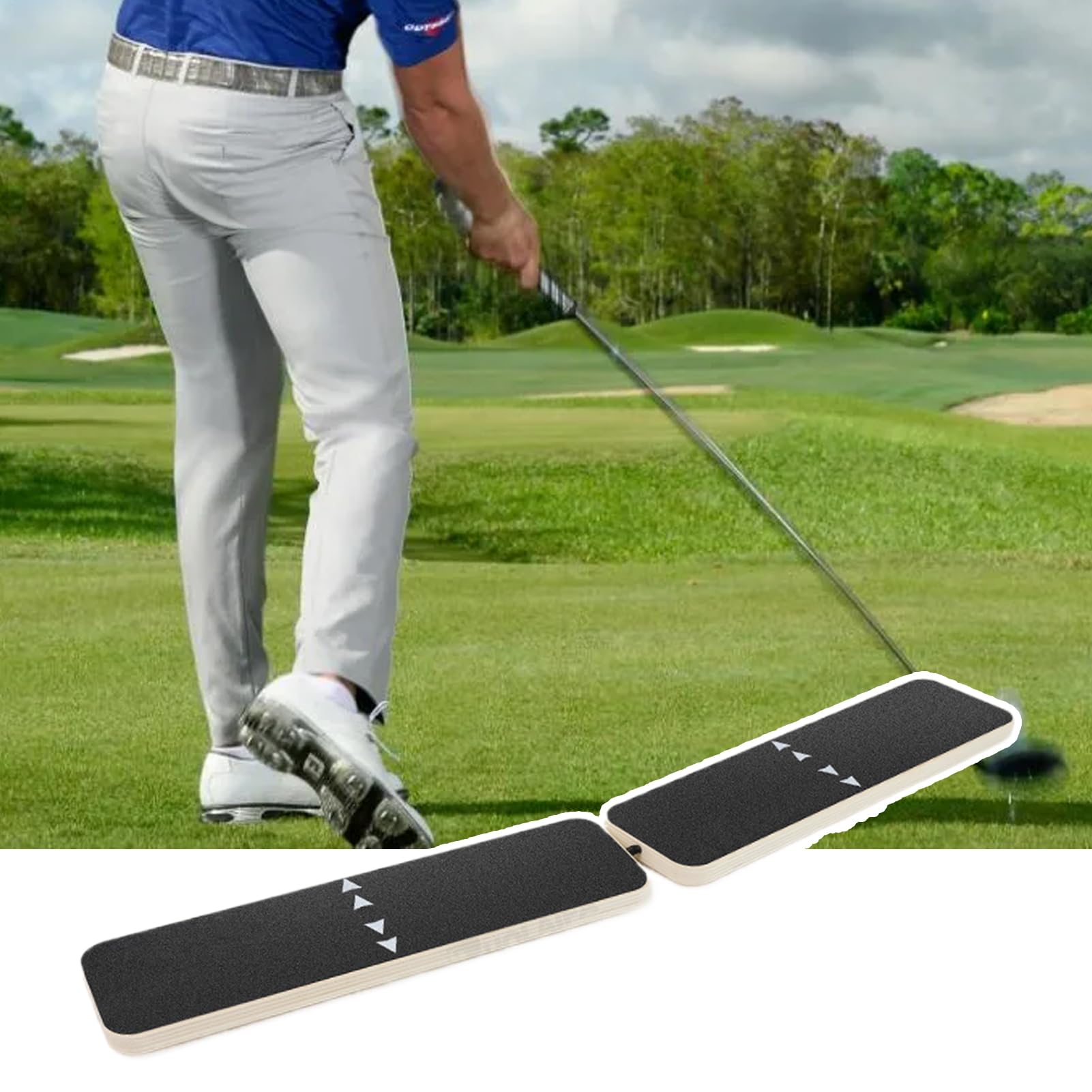 Tavola di Equilibrio Golf - di Allenamento con Tavola per Spostare Il Peso | Allenatore di e Swing Migliorando la Stabilità e Prevenendo Il Riversamento per | Allenatore Velocità Oscillazione Attrezzatura Colpi Sport Esterno Migliora Stabilità Prevenire I