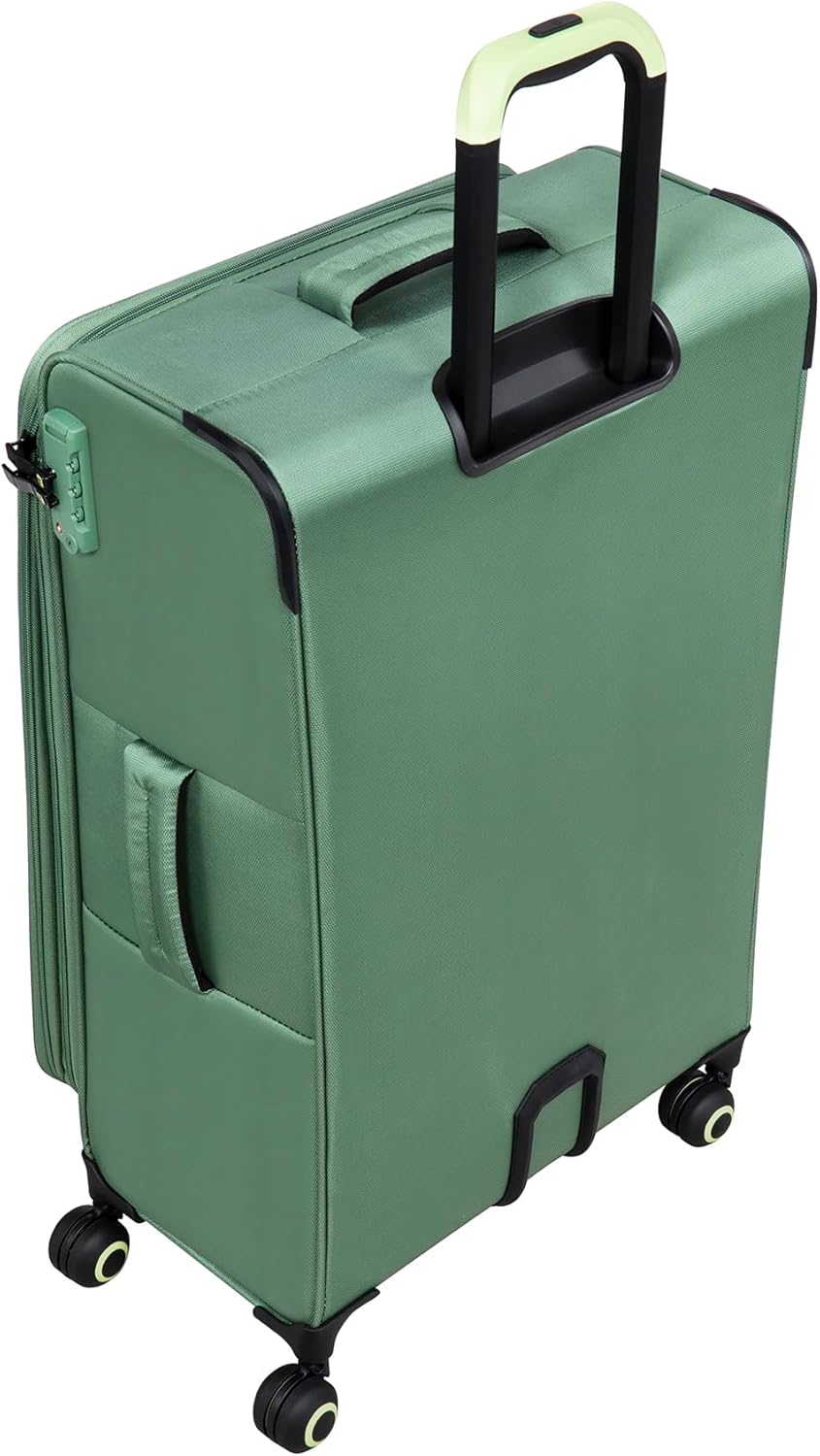 It Luggage Circulator 32" Softside Checked 8 Wheel Expandable Spinner, Hedge Green