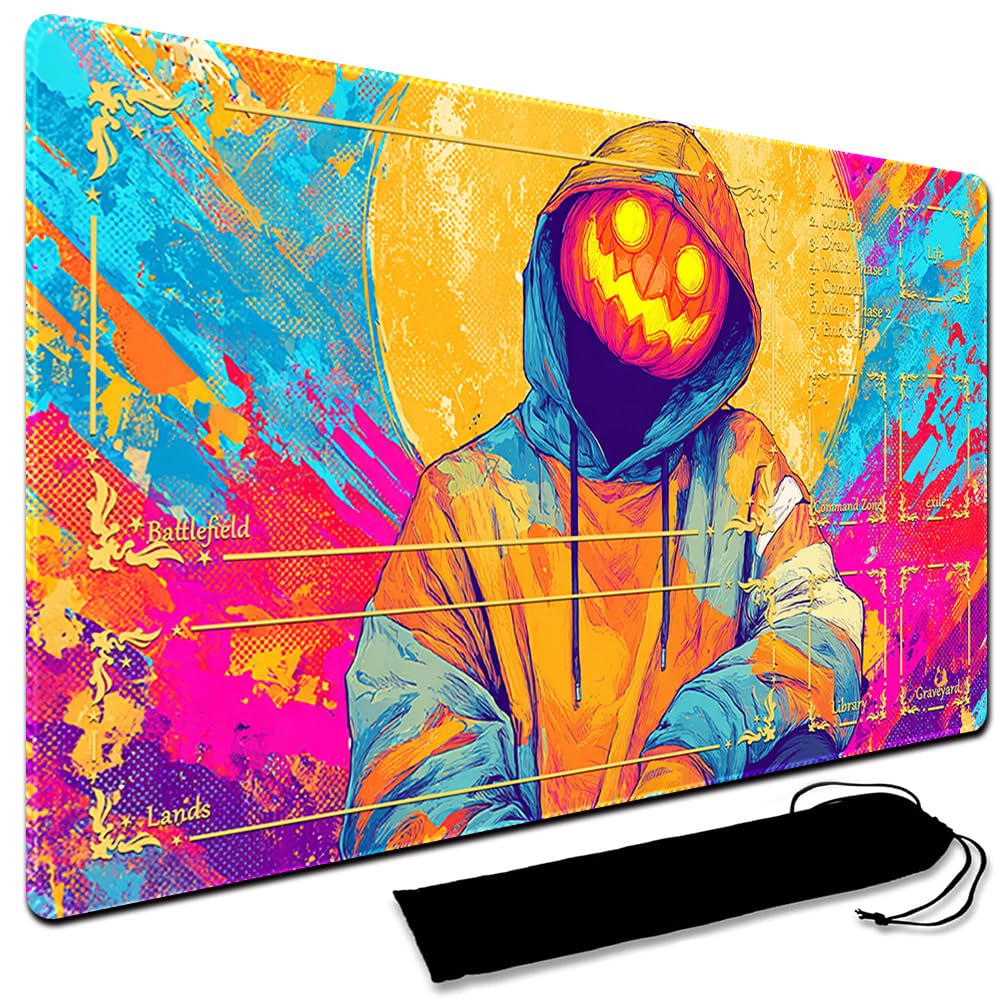 MTG Playmat,With Waterproof Storage black Bag Szie 60 x 35CM