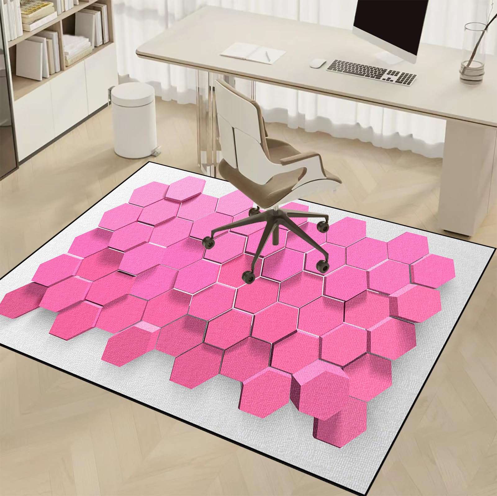 Protector Suelo Silla Ruedas Gaming Alfombra Silla Escritorio Antideslizante Alfombra Silla Gaming Alfombra Oficina para Silla con Ruedas, Alfombra Gamer Suelo, Alfombra Oficina Suelo 120 x 140 cm