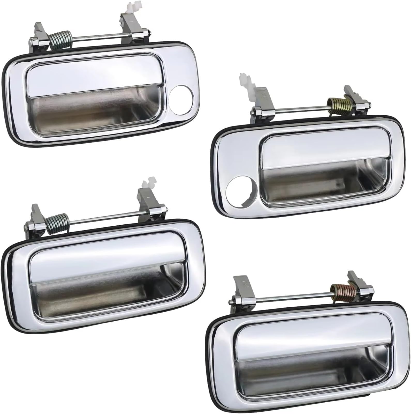 ONHBGTX Left-Hand Drive Compatible with Lexus for LX450 1990-1998 Chrome Car Exterior Door Handle Side OEM: 69240-60010 69230-60010 69210-60010
