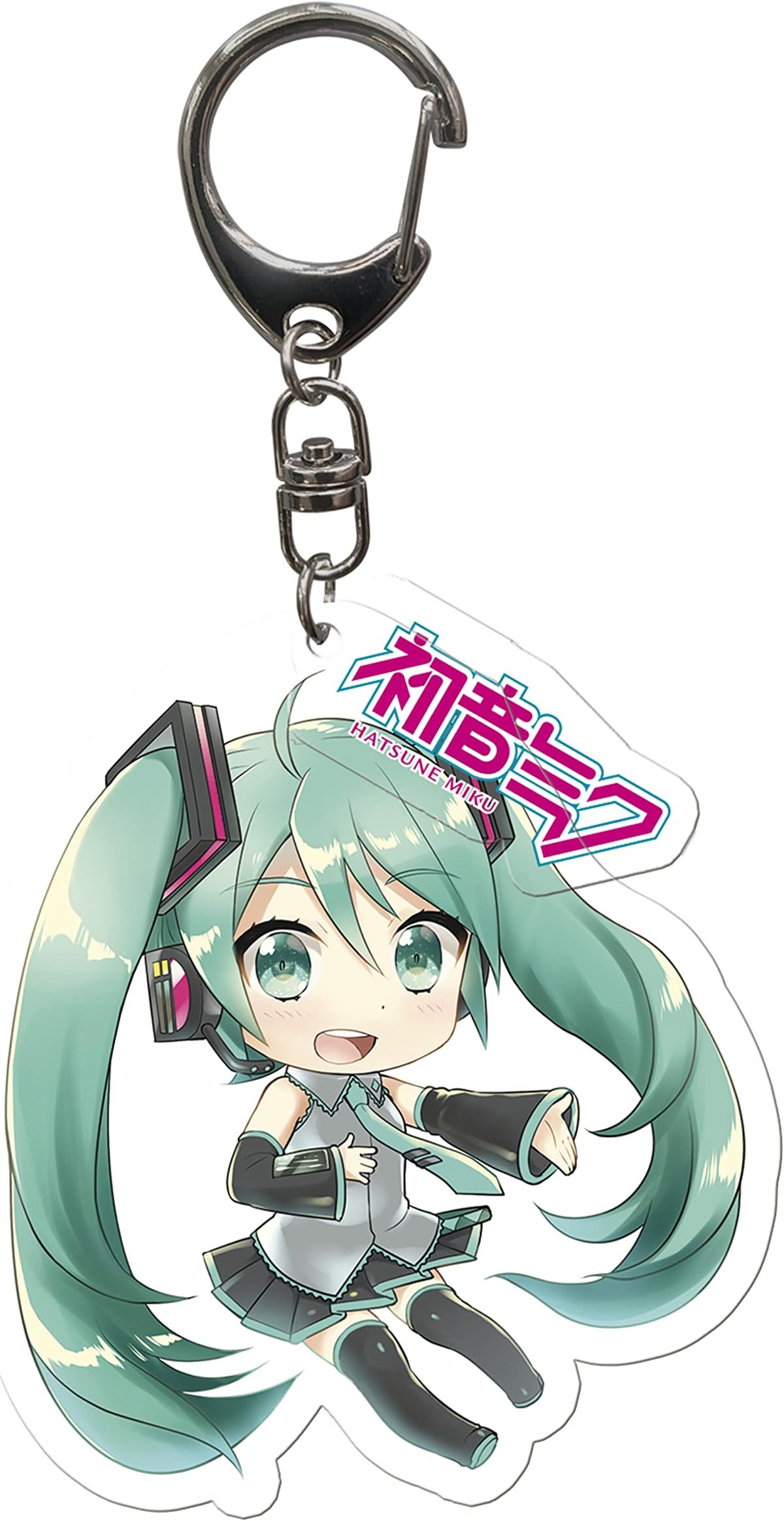 Hatsune Miku Acrylic Keychain with Charm 2.25" Anime Manga Accessories Merch Gift
