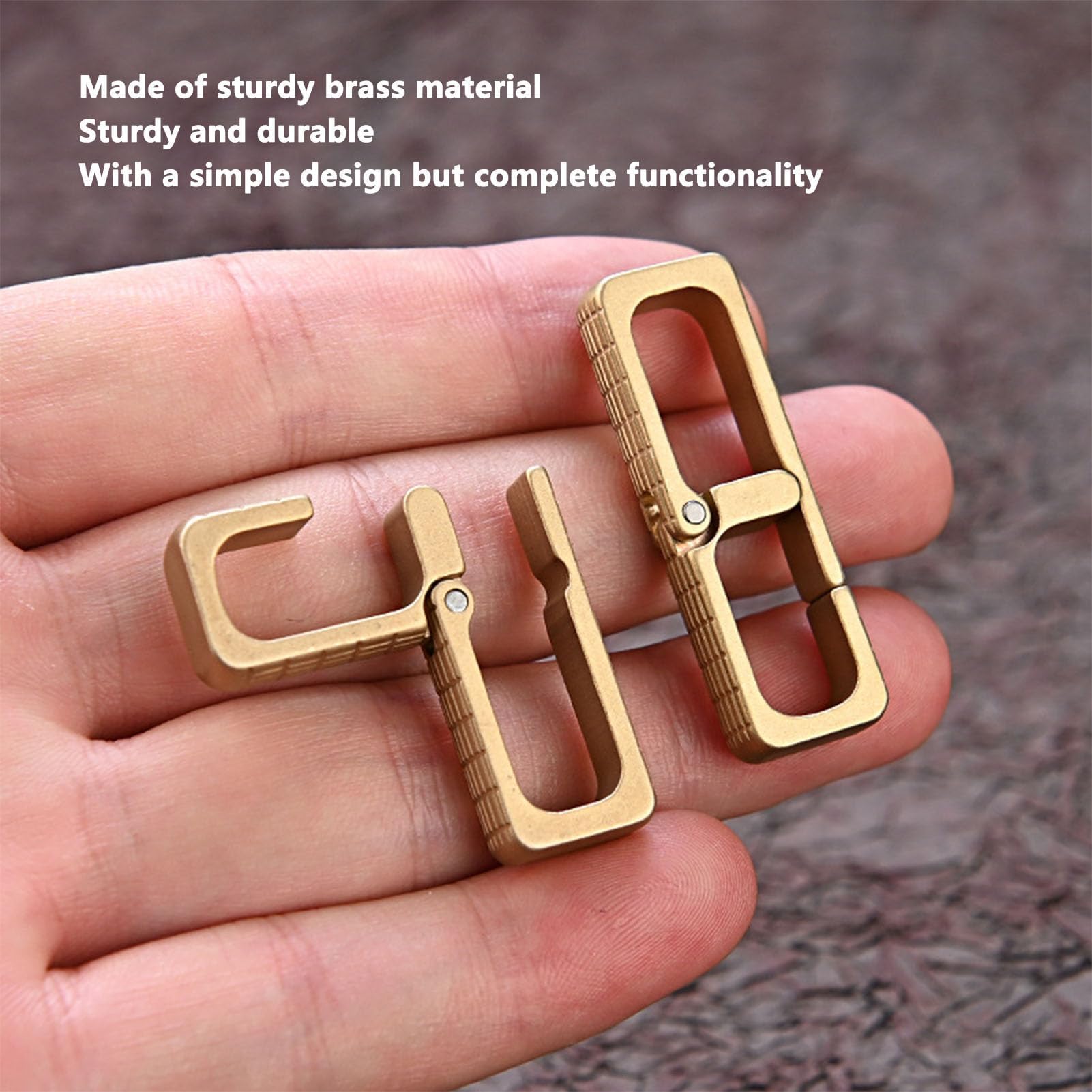 Amazon.com: Brass Key Chain, Portable Mini Keychain Clip