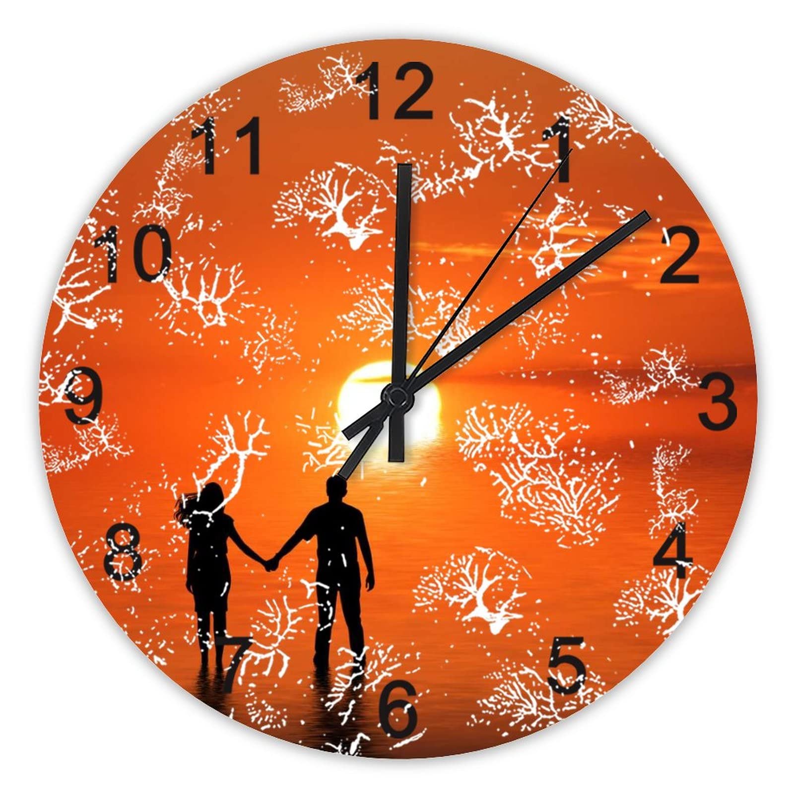 Horloge murale silencieuse sans tic-tac grand format 40 cm décoration maison