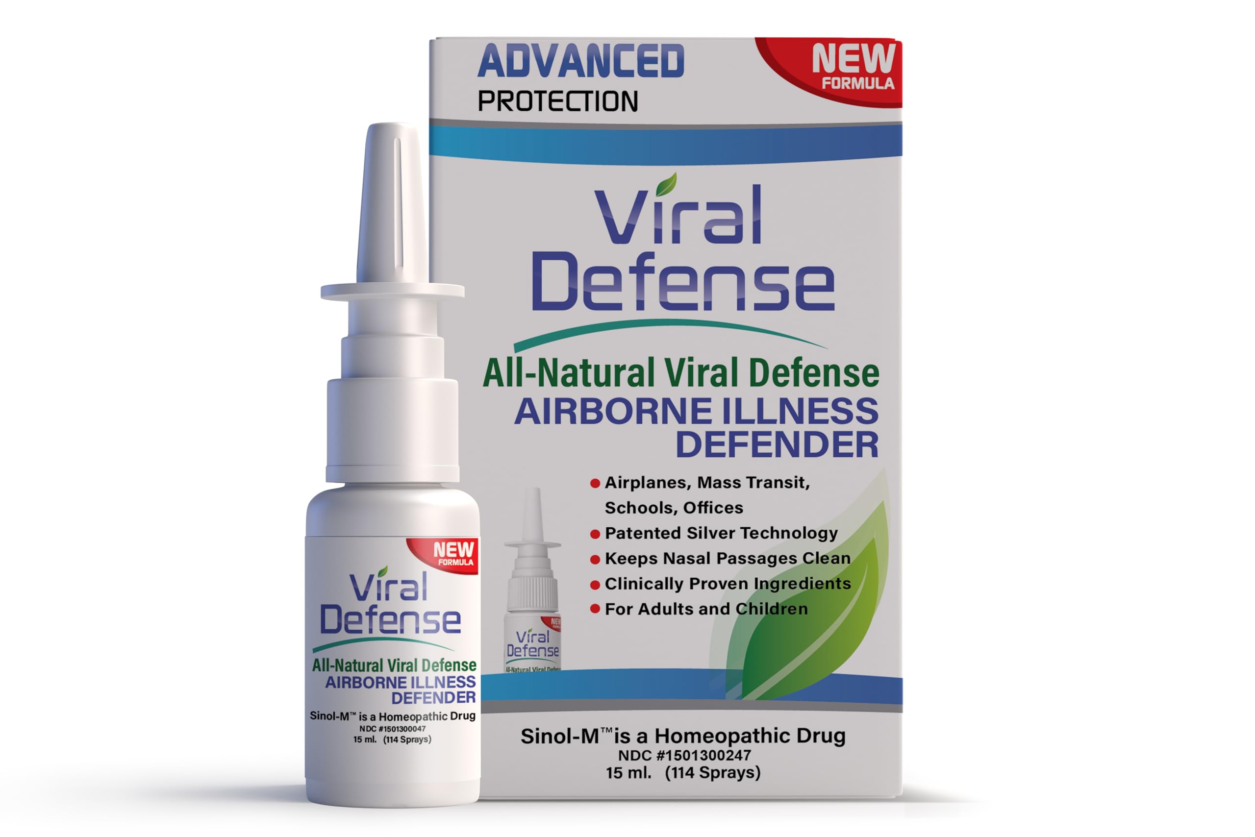 Viral Defense 15 ml. 57 doses. Contains all natural viral fighting ingredients including silver and povidone iodine. Use in crowded areas, office, family functions, travel, restaurants etc. Use Daily.