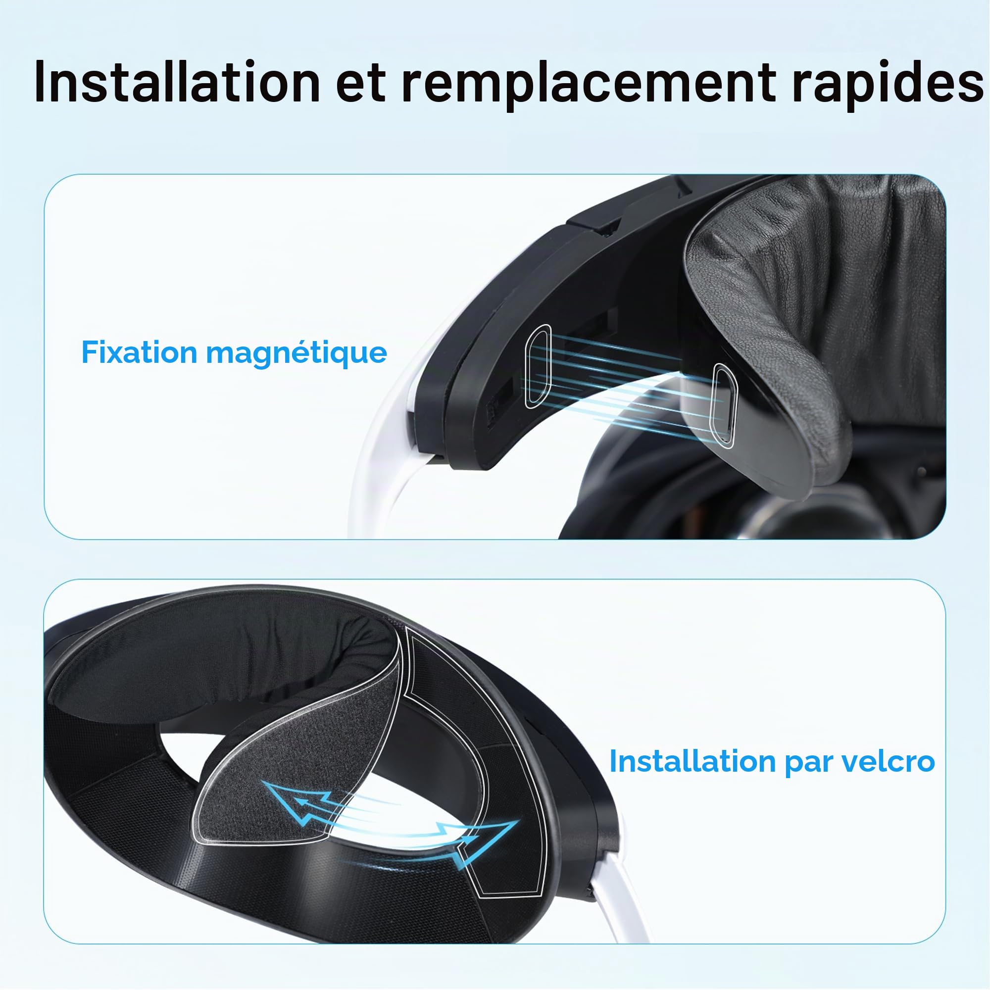 AMVR CM1 Kit confortable compatible avec les accessoires PS VR 2, doux et confortable, équilibre du poids, respirant