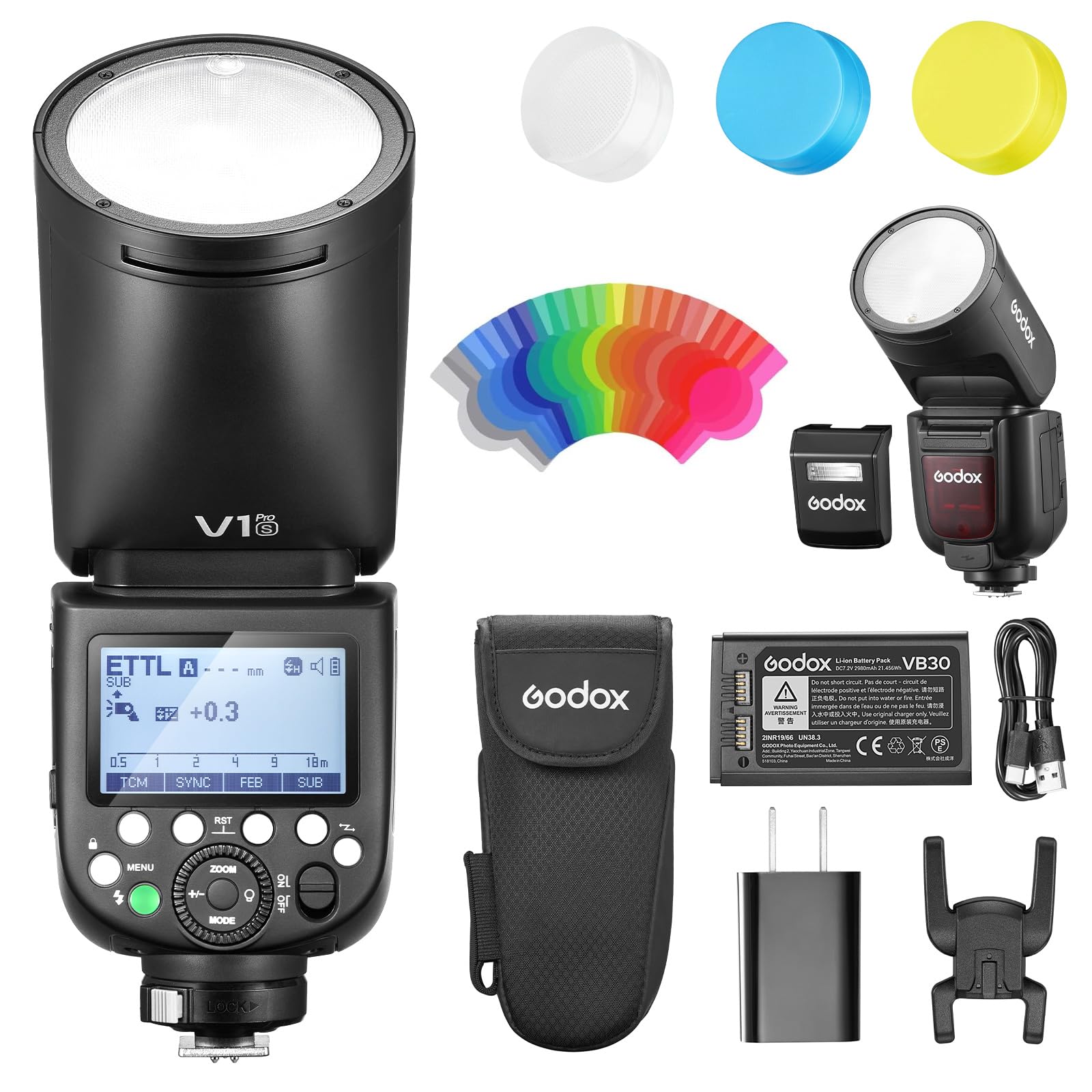 Amazon | 【Godox正規代理店/技適マーク】GODOX V1Pro-S クリップオン 
