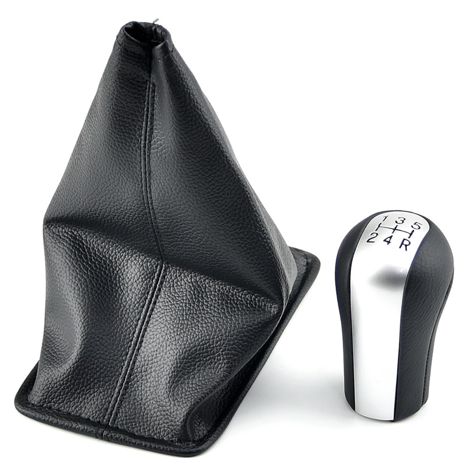 WSBOJXTH Gear Stick Compatible with Toyota for AVENSIS 1997-2008 for Yaris for VITZ 1999-2005 Manual 5 6 Speed Gear Shift Knob Dustproof Cover Gaitor Boot Collar(5Speed 2)