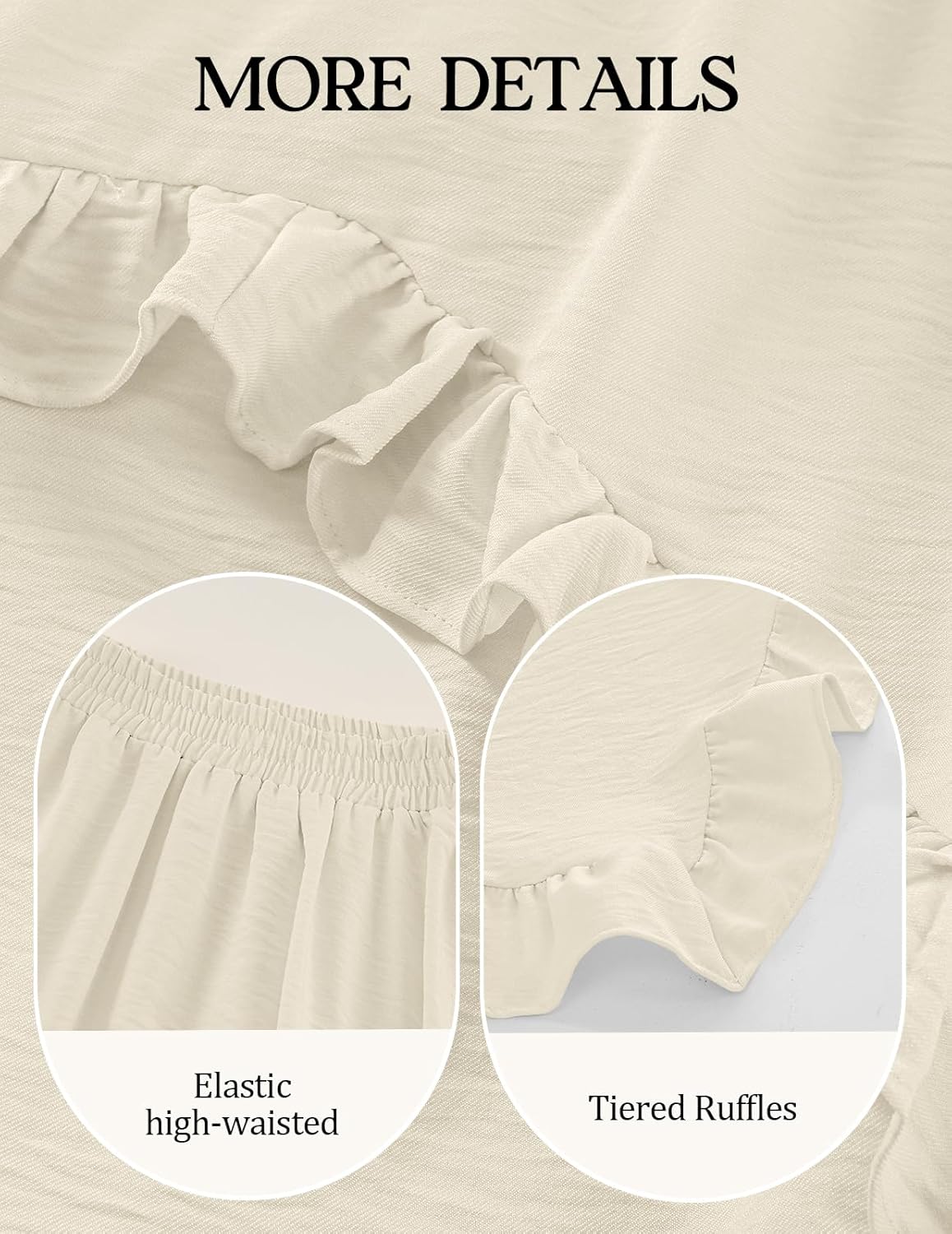 Bridesmay Long Renaissance Fairy Skirts 2026-High Low Ruffle Hem, Elastic Waist Maxi Skirt for Women