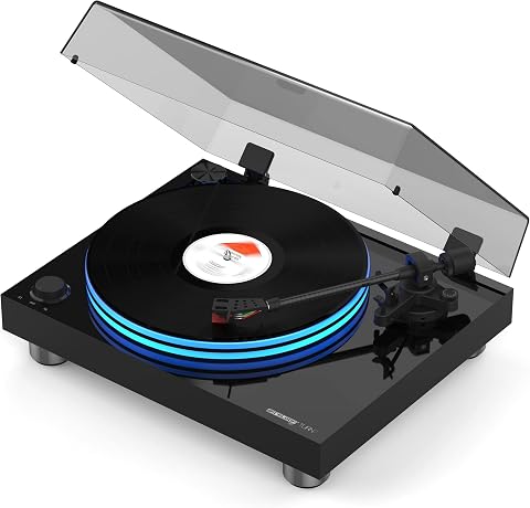 Reloop TURN 7 | Premium Analog HiFi Belt Drive Turntable | Pikap | Plak Çalar | Ortofon 2M Red İğne ve Headshell Dahil | Phone & Line Çıkış | USB