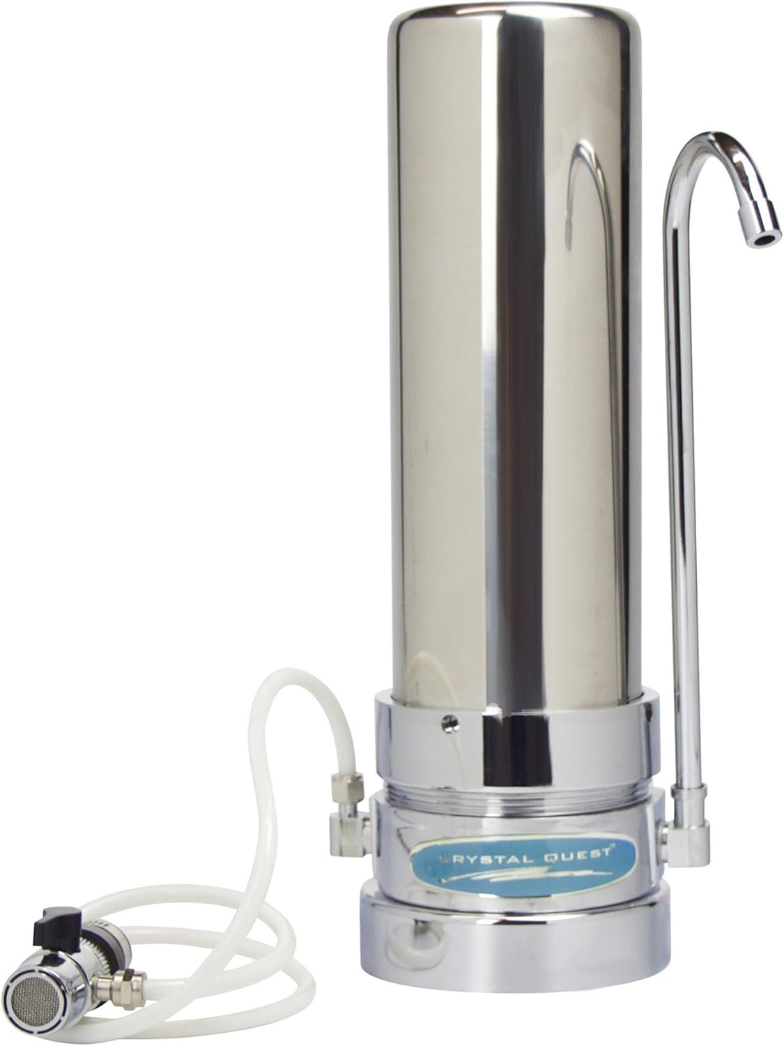 CRYSTAL QUEST Countertop Replaceable Single Ceramic Water Filter System