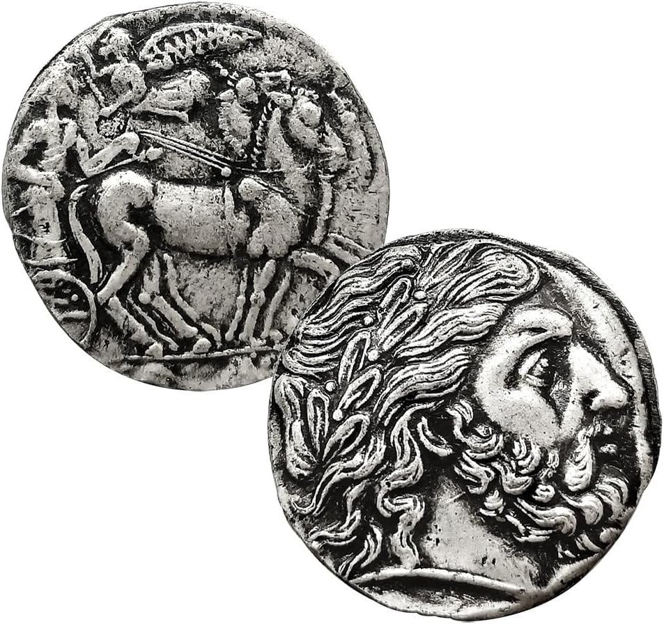 Ancient Greek Silver Coins Collection - Athena Owl, Zeus & Poseidon Motifs