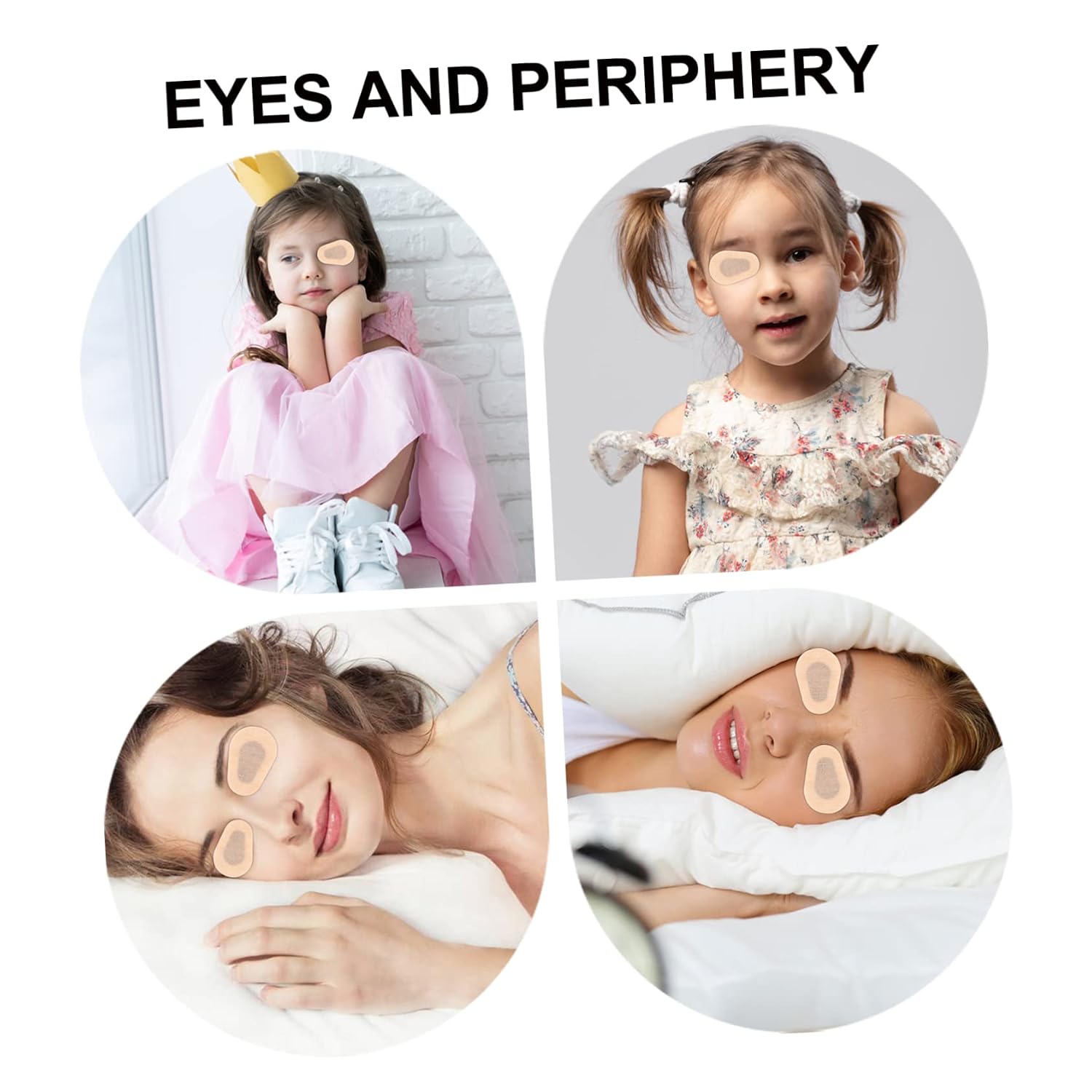 6 Pairs Self Eye Care Stickers of Absorbent Eye Pads for Comprehensive Care Non Stick Strong Water Absorption Safe and Healthy Use Style