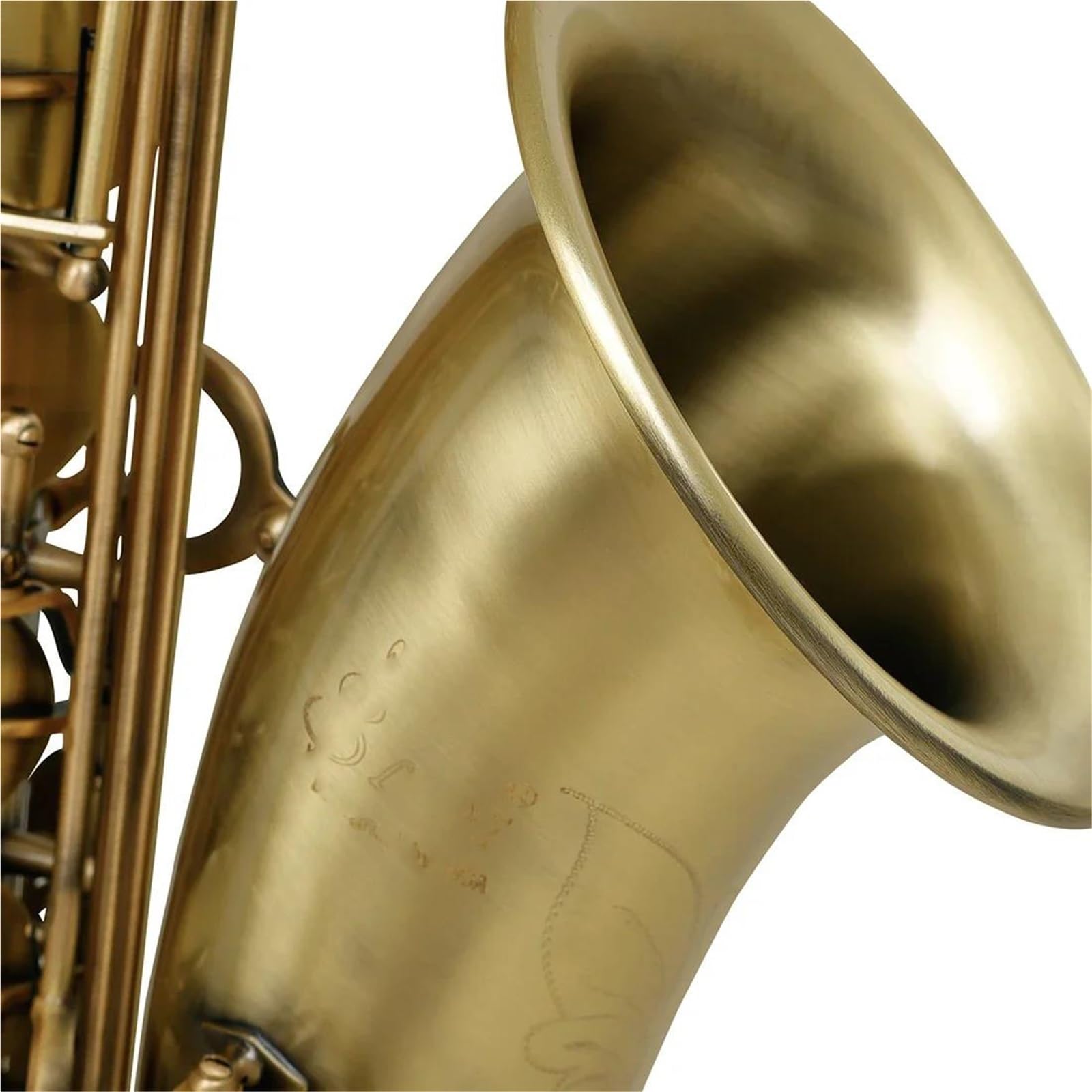 Cyjan antyczny saksofon tenorowy profesjonalny instrument dęty B Saksofon