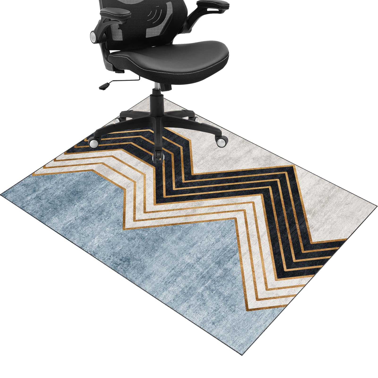 Office Chair Mat for Carpeted Floor, Computer Gaming Chair Mat, Heavy Duty Carpet Protector Chair Mat for Easy Glide, Carpet Chair Mats, Hardwood Floor Protector Mat for Home and Office 160 x 180 cm