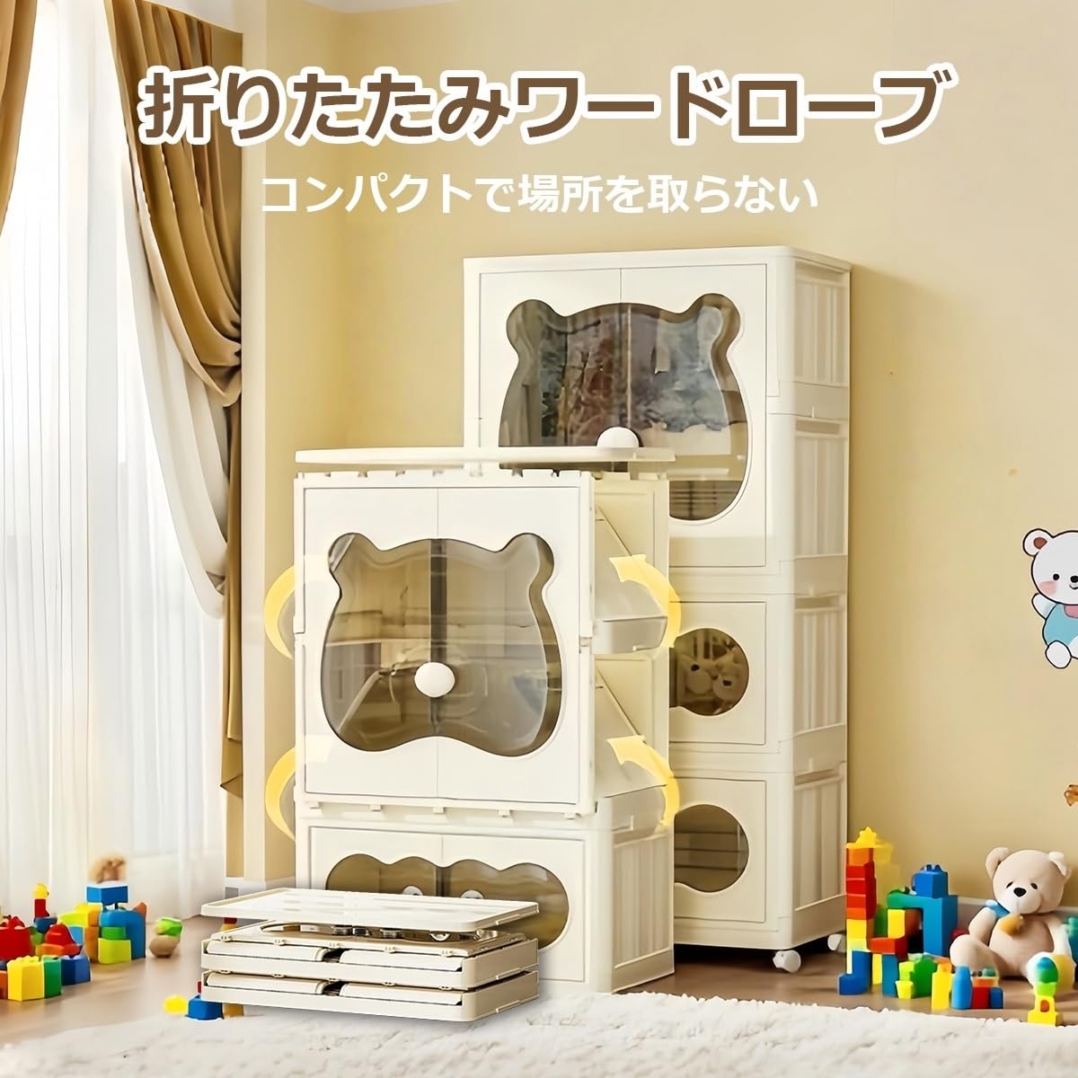 ワードローブ クローゼット 幅40cm ミラー扉 ポール2段 間仕切り 衣類収納 洋服タンス 木製 姿見 チェスト リビング 子供部屋 仕切り ワンルーム 一人暮らし おしゃれ かわいい 新生活 シンプル 寝室 オーク オーク リコメン堂 マイルが使える・貯まる