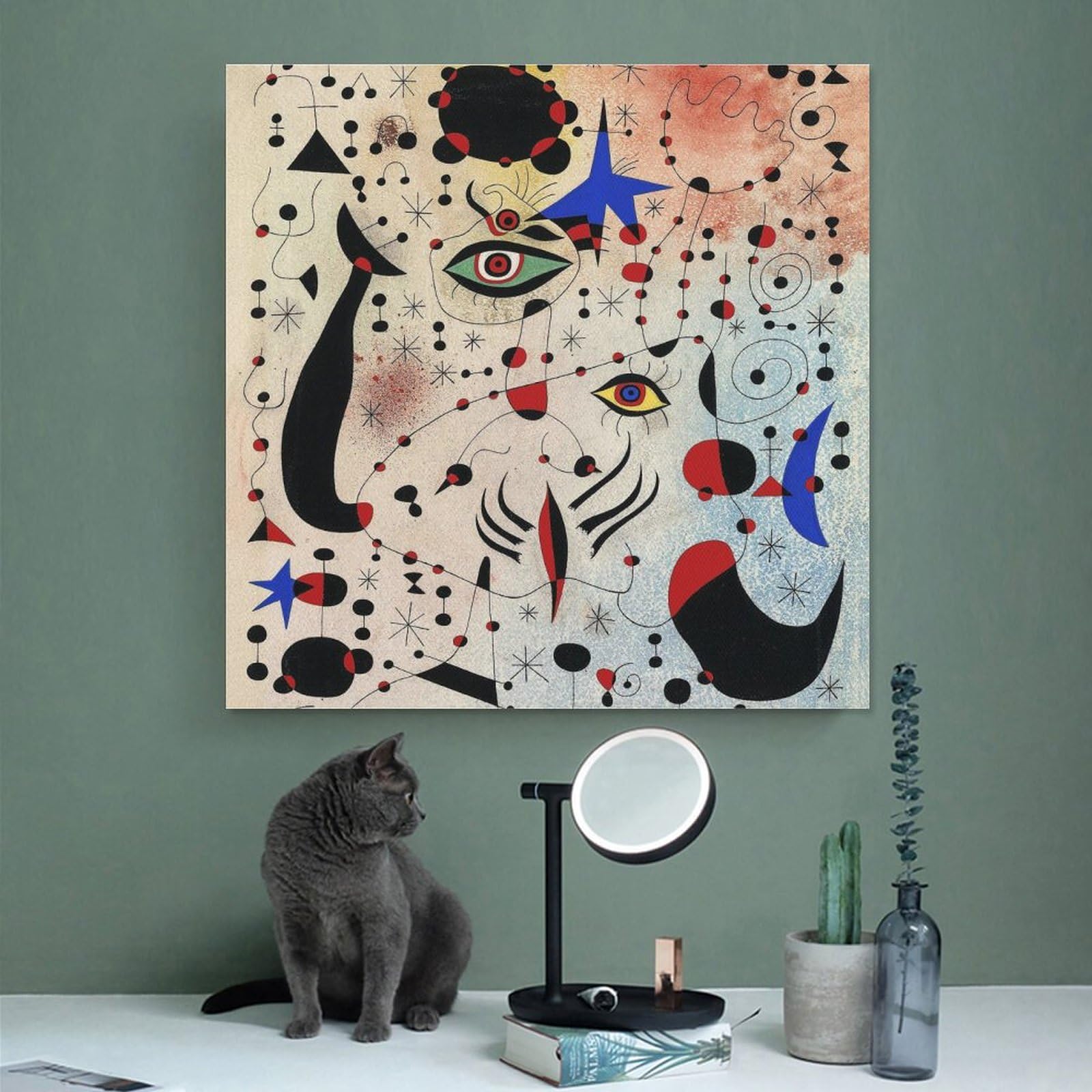 額縁付き】A2 ポスター ミロ『座る女 II』 Amazon.co.jp