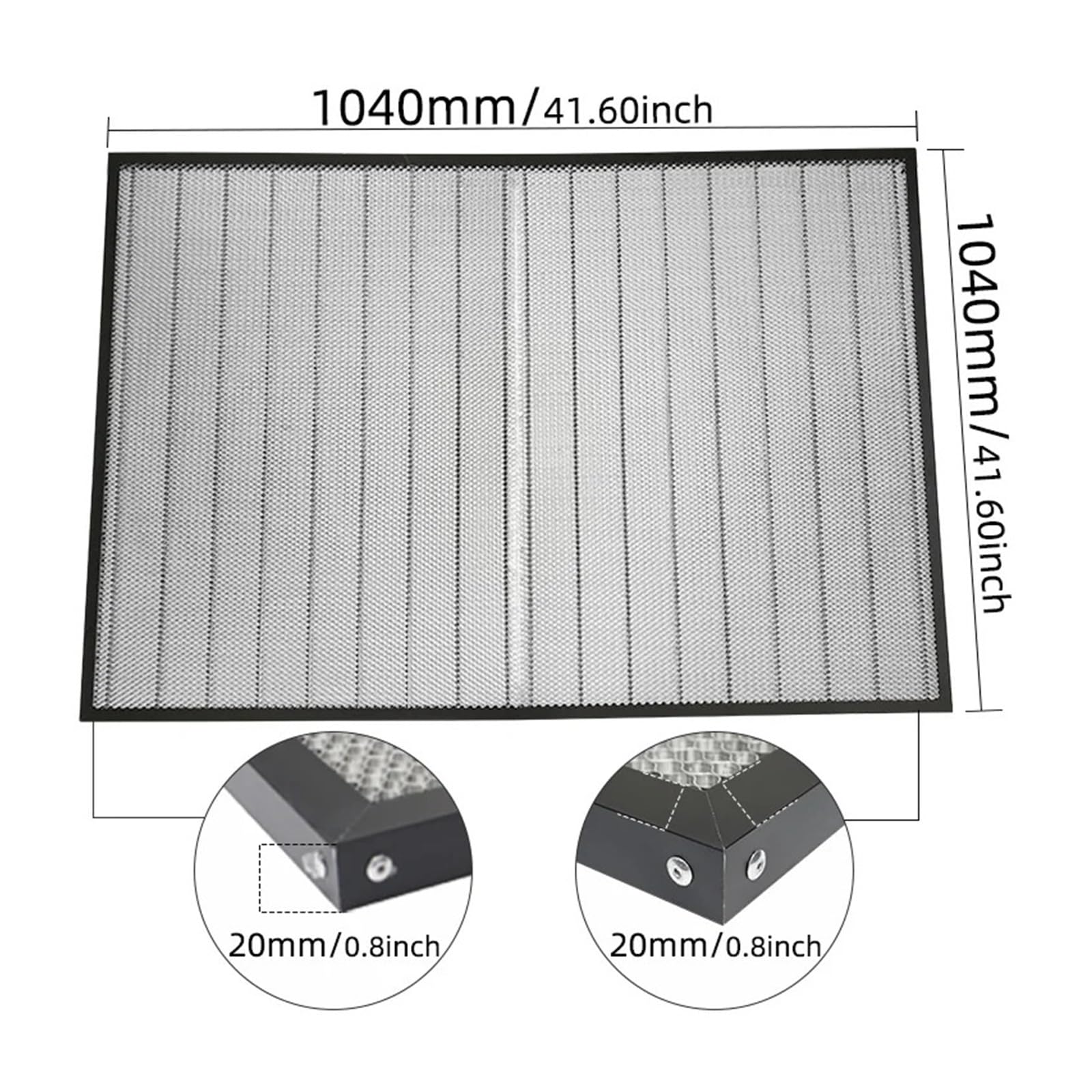 Máquina de Grabado CNC con Corte láser y Mesa de Nido de Abeja de 1000 x 1000 mm.(M1010 with Parts)